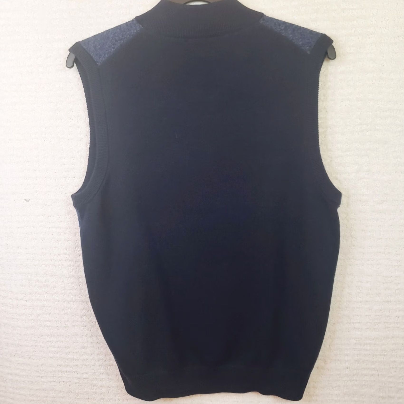 Roundtree & Yorke Roundtree & Yorke Men's Sweater Vest Blue Knit 1/4 Zip Cotton Blend M Size Vest Cotton Knit Blue Mens Size US M / EU 48-50 / 2 - 5 Thumbnail