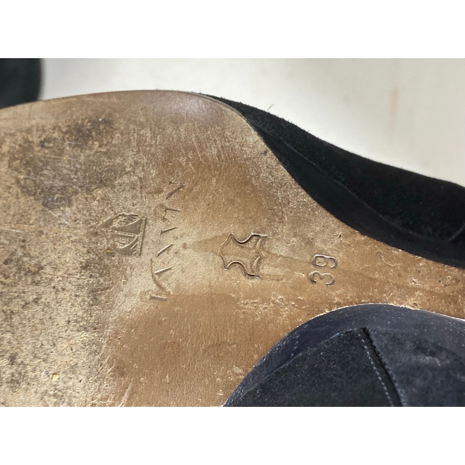 Lanvin Lavin Black Low Ankle Wedge Suede Bootie 8.5W Size US 8.5 / IT 38.5 - 7 Thumbnail
