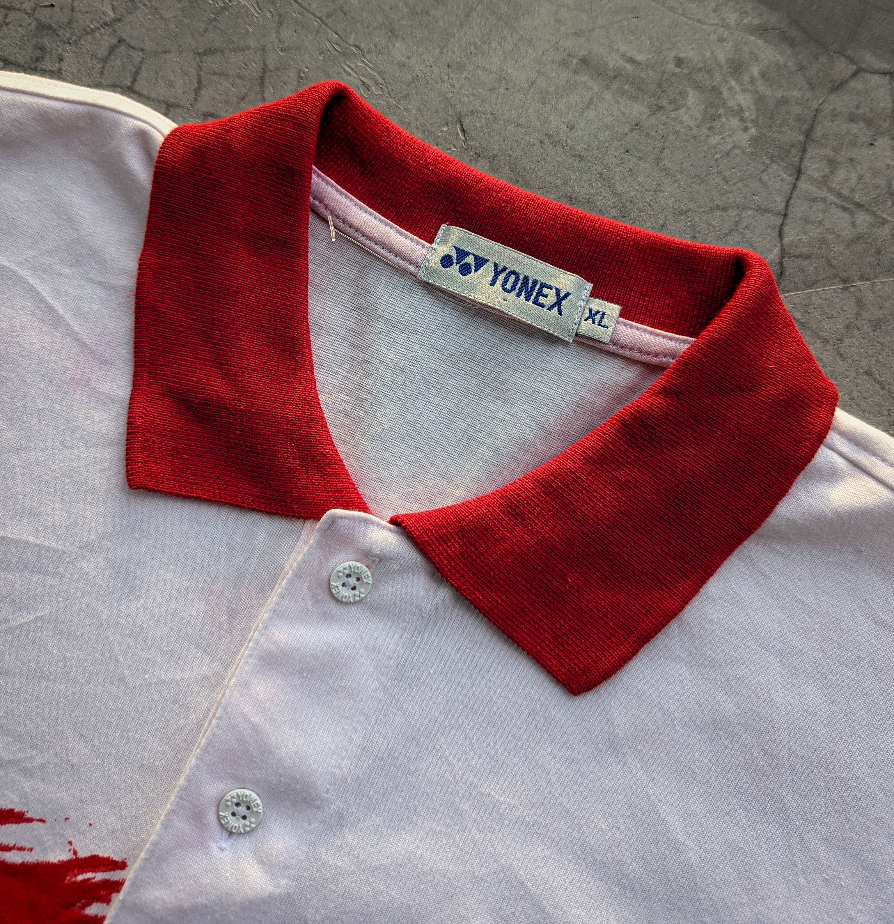 Vintage Vintage 90's Yonex Badminton Polo Shirt Size US XL / EU 56 / 4 - 3 Thumbnail