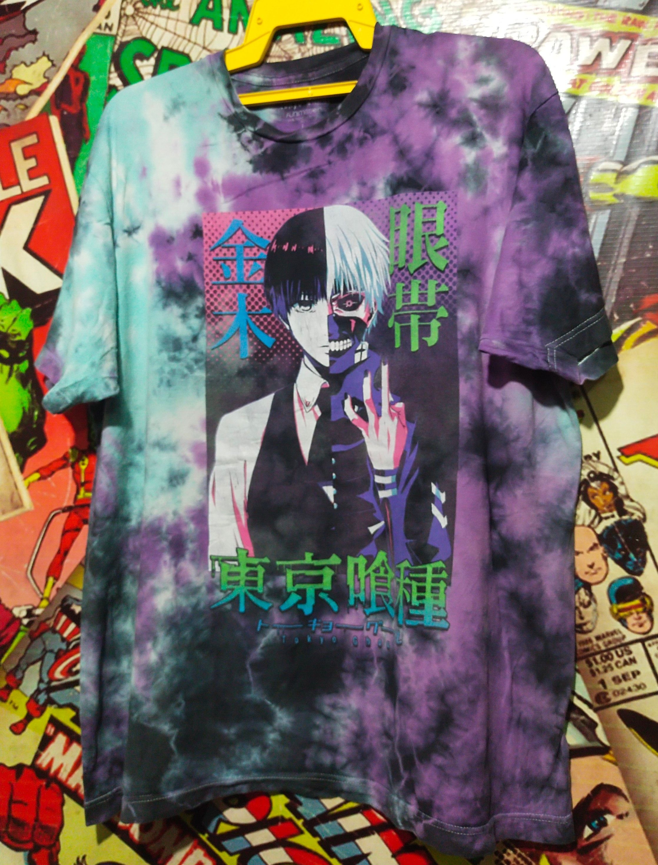 Anime Tokyo Ghoul Tye Die Anime Tshirts Size US L / EU 52-54 / 3 - 8 Thumbnail