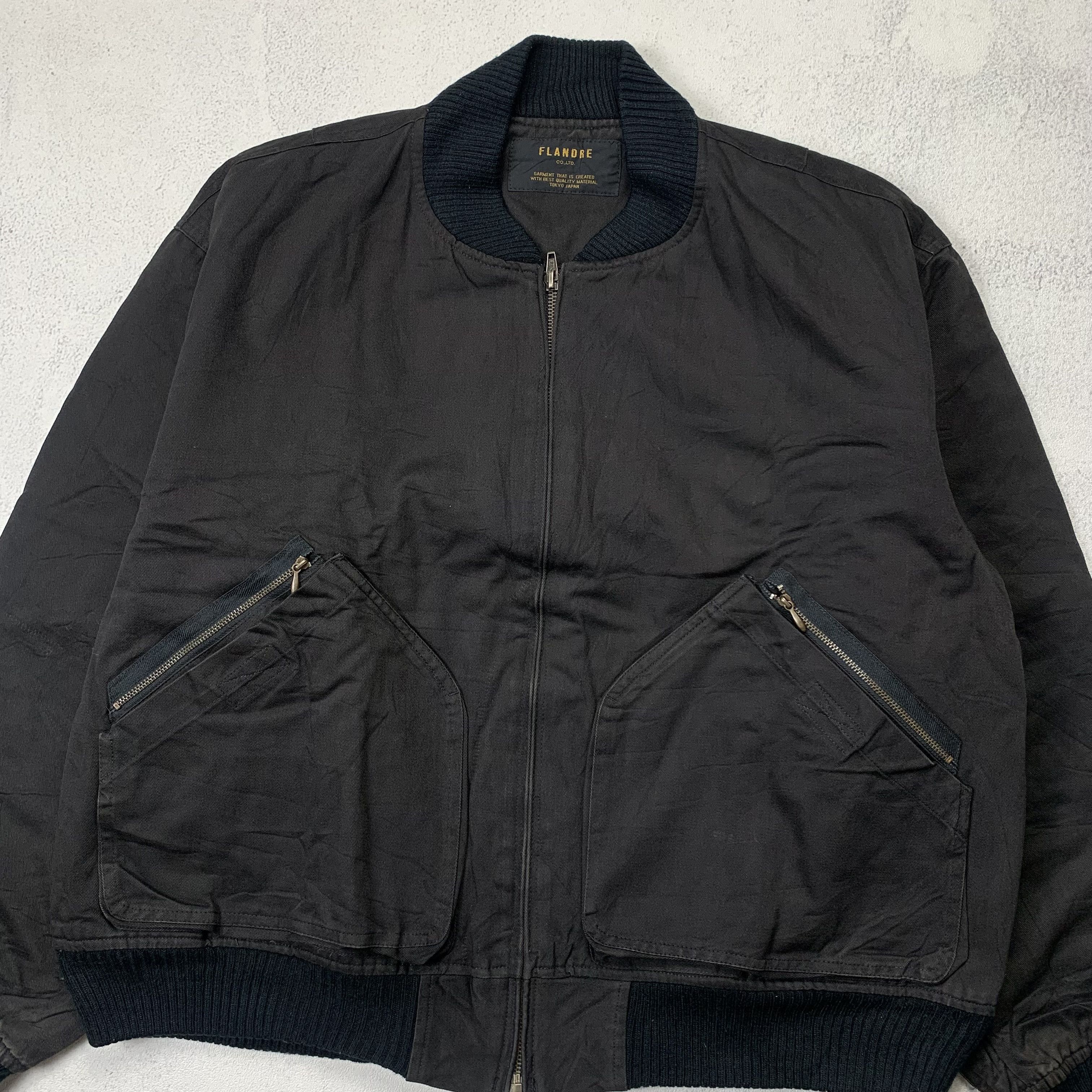 Japanese Brand Vintage Flandre AW1989 Bomber Jacket Size US L / EU 52-54 / 3 - 5 Thumbnail