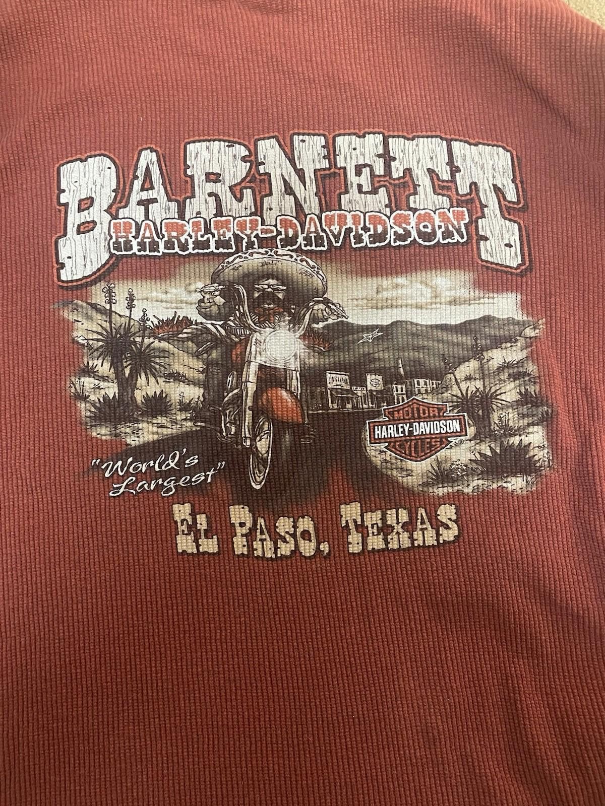 Harley Davidson Vintage Harley-Davidson Womens 2XL Waffle Knit Long Sleebe Size XXL / US 16-18 / IT 52-54 - 2 Thumbnail