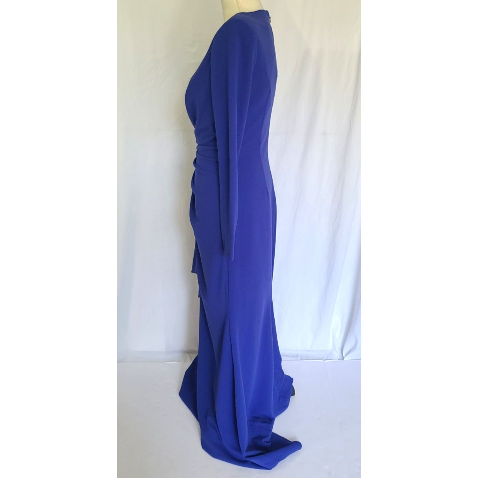 Badgley Mischka New W/Tags Badgley Mischka Ultra Violet Draped Crepe Gown 6 Size M / US 6-8 / IT 42-44 - 5 Thumbnail