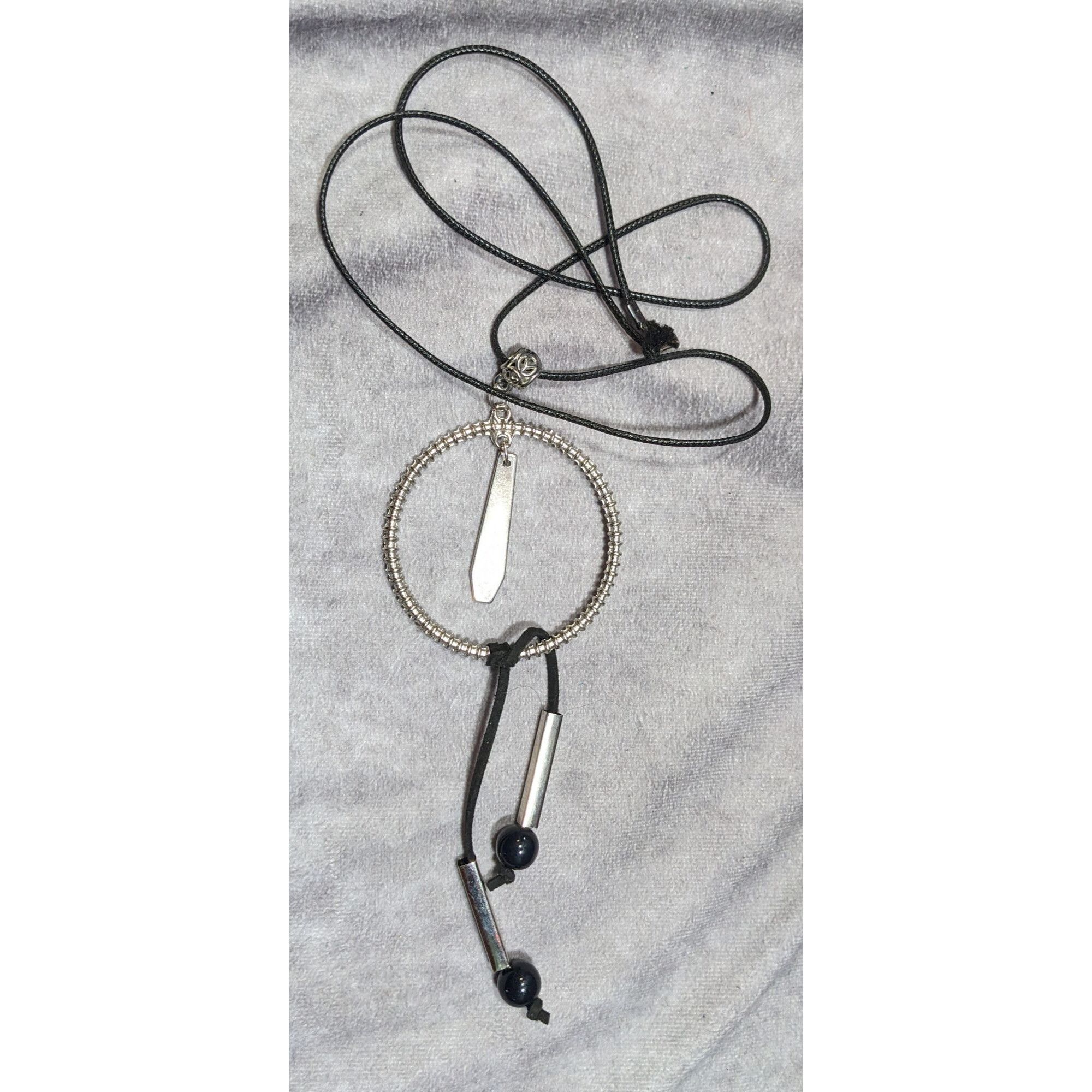 Other Brutalist Abstract Dangling Hoop Tassel Necklace Size ONE SIZE - 7 Thumbnail