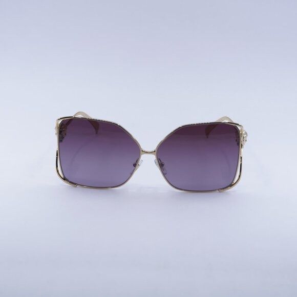 Versace Versace VE2288 1002/6X Sunglasses Gold Square Frame, Violet Size ONE SIZE - 2 Thumbnail