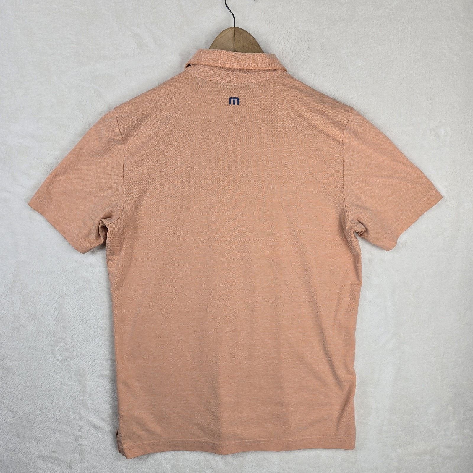 TravisMathew Travis Mathew Performance Golf Polo Shirt Mens M Orange Size US M / EU 48-50 / 2 - 8 Thumbnail