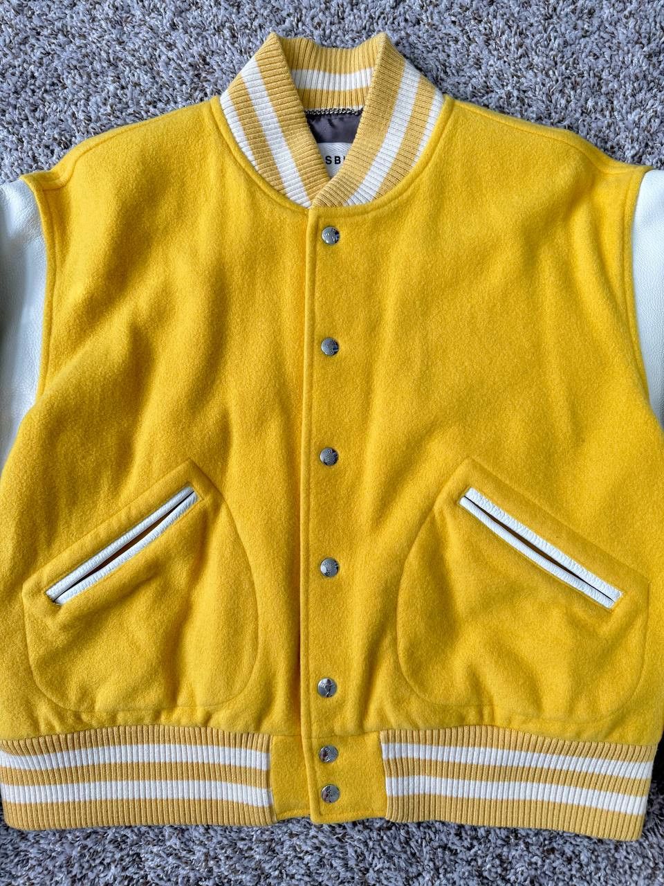 Misbhv Misbhv Contrast Sleeve Varsity Jacket Size US L / EU 52-54 / 3 - 3 Thumbnail