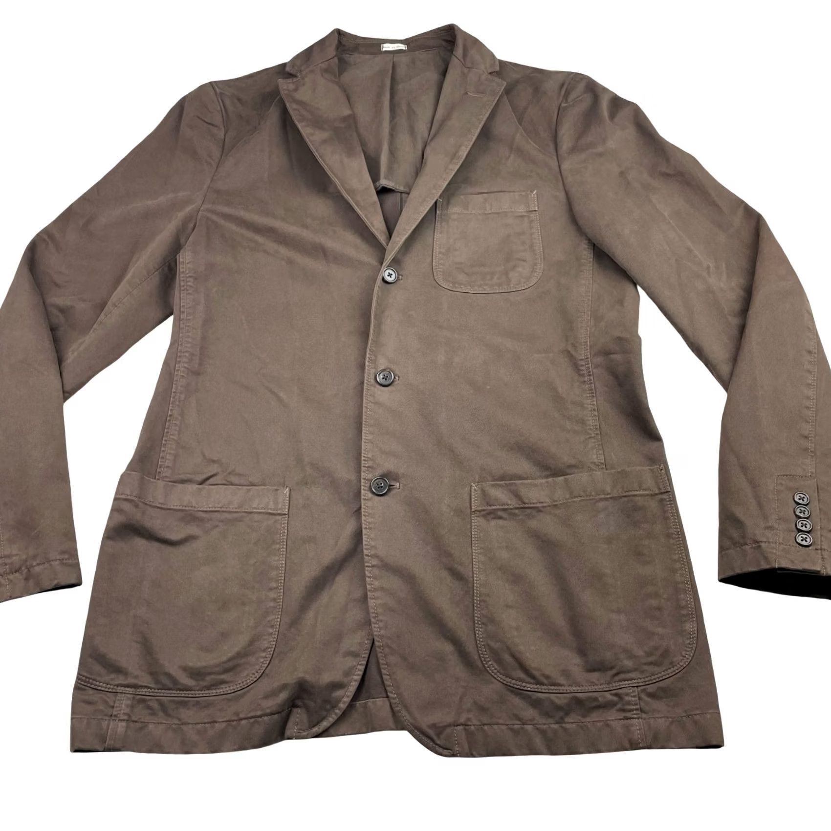 J.Crew J.CREW Mens Brown Blazer Large - Broken In Cotton Jacket Size 42R - 3 Thumbnail