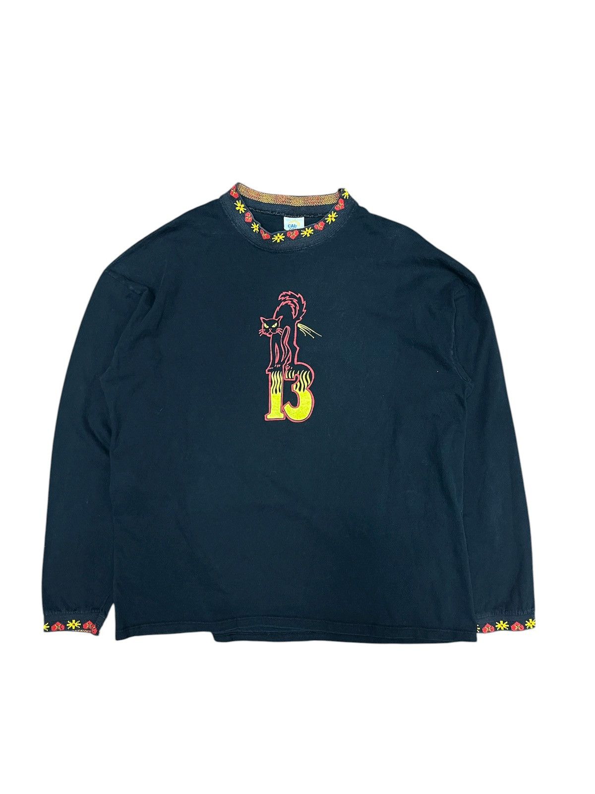Vintage Vintage Archaic Smile Lucky 13 Cat Longsleeve Size XL Size US XL / EU 56 / 4 - 1 Thumbnail
