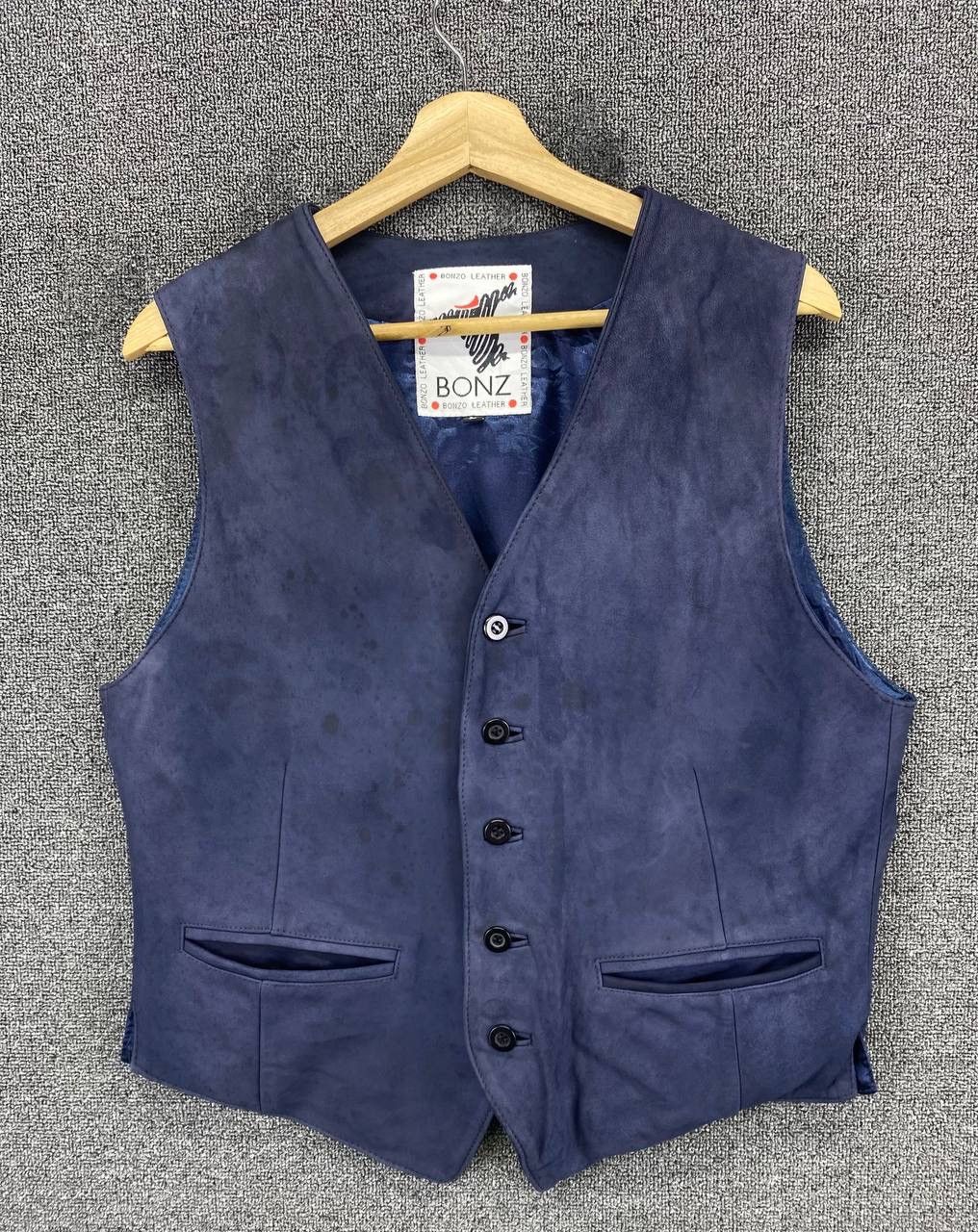 Leather Vintage Bonzo Leather Lamb Skin Vest Size US M / EU 48-50 / 2 - 1 Thumbnail