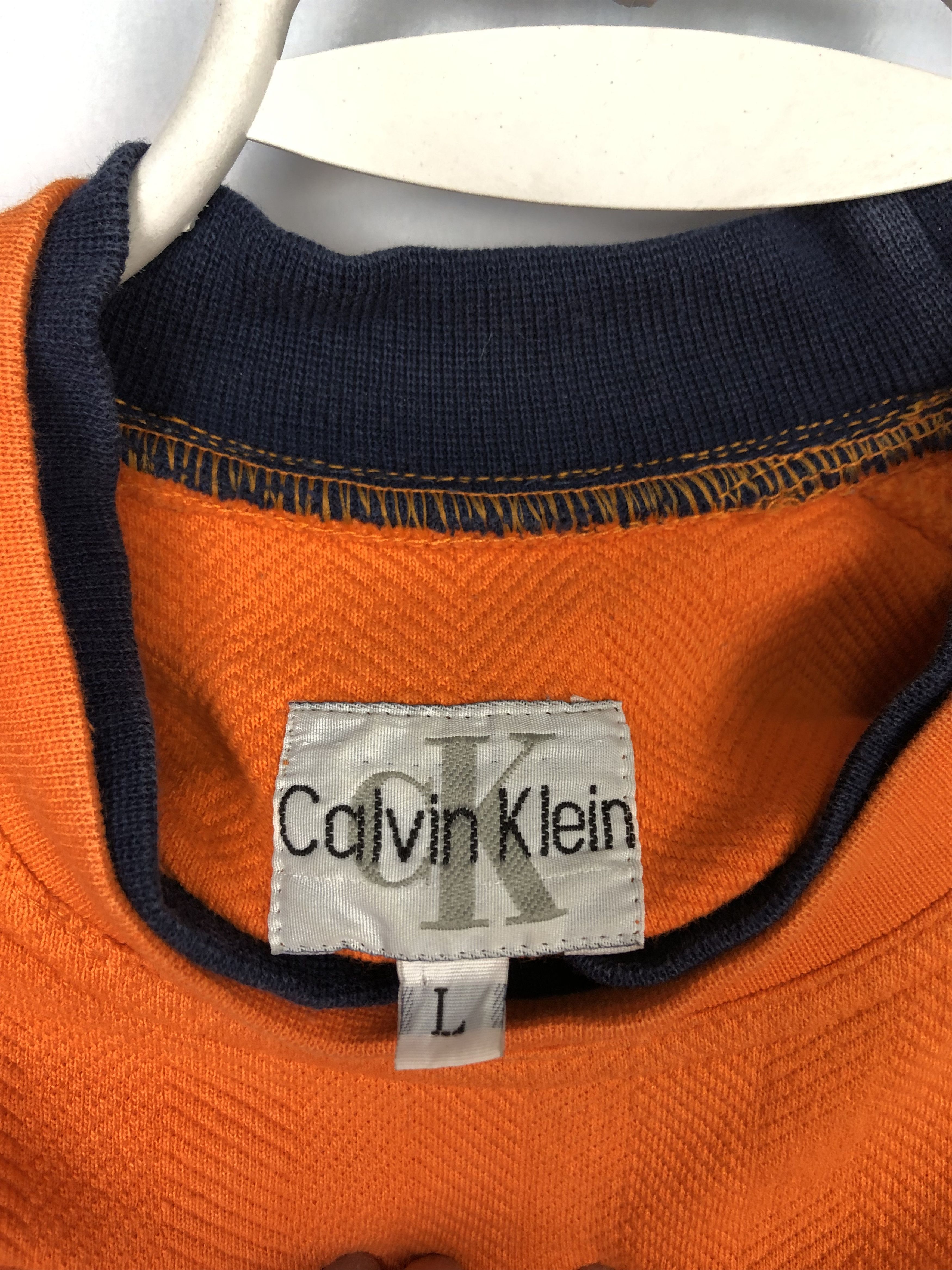 Calvin Klein Vintage 90's Calvin Klein Logo Sweatshirt Crewneck Hype Size US L / EU 52-54 / 3 - 9 Thumbnail