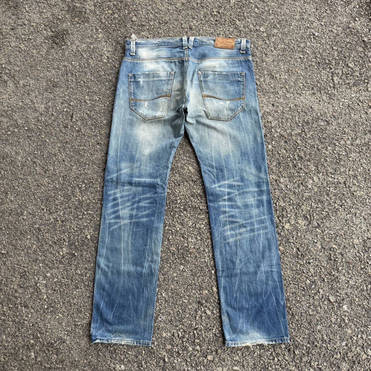 Japanese Brand × Jean VINTAGE JAPANESE ZJ RIPPEP FADED JEAN DENIM PANTS Size US 37 - 2 Thumbnail