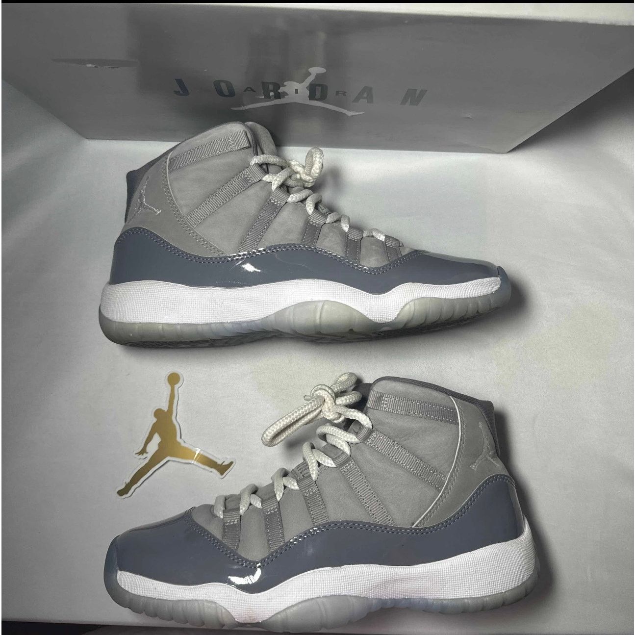 Jordan Brand × Nike Size 6.5 - Air Jordan 11 Retro GS Cool Grey 2021 Men's Shoes Size US 6.5 / EU 39-40 - 2 Thumbnail