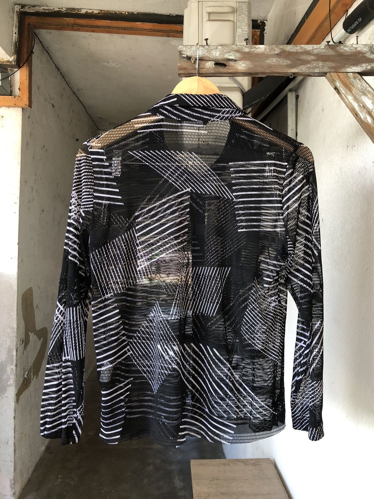 Japanese Brand Issey Miyake Design Program Transparent Button Up Shirt Size XS / US 0-2 / IT 36-38 - 2 Thumbnail