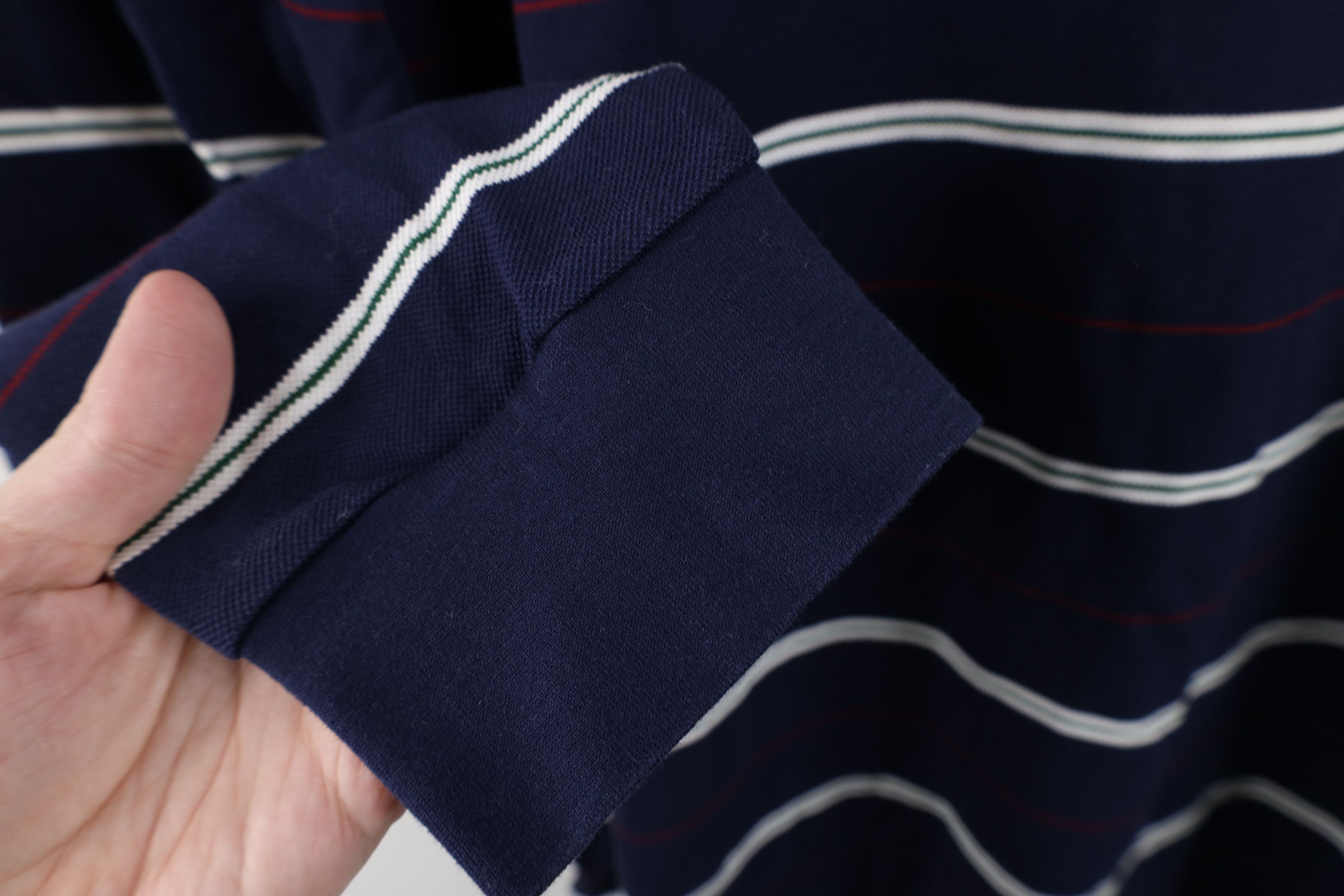 Ralph Lauren Vintage 90s Ralph Lauren Pima Cotton Long Sleeve Rugby Polo Size US M / EU 48-50 / 2 - 5 Thumbnail