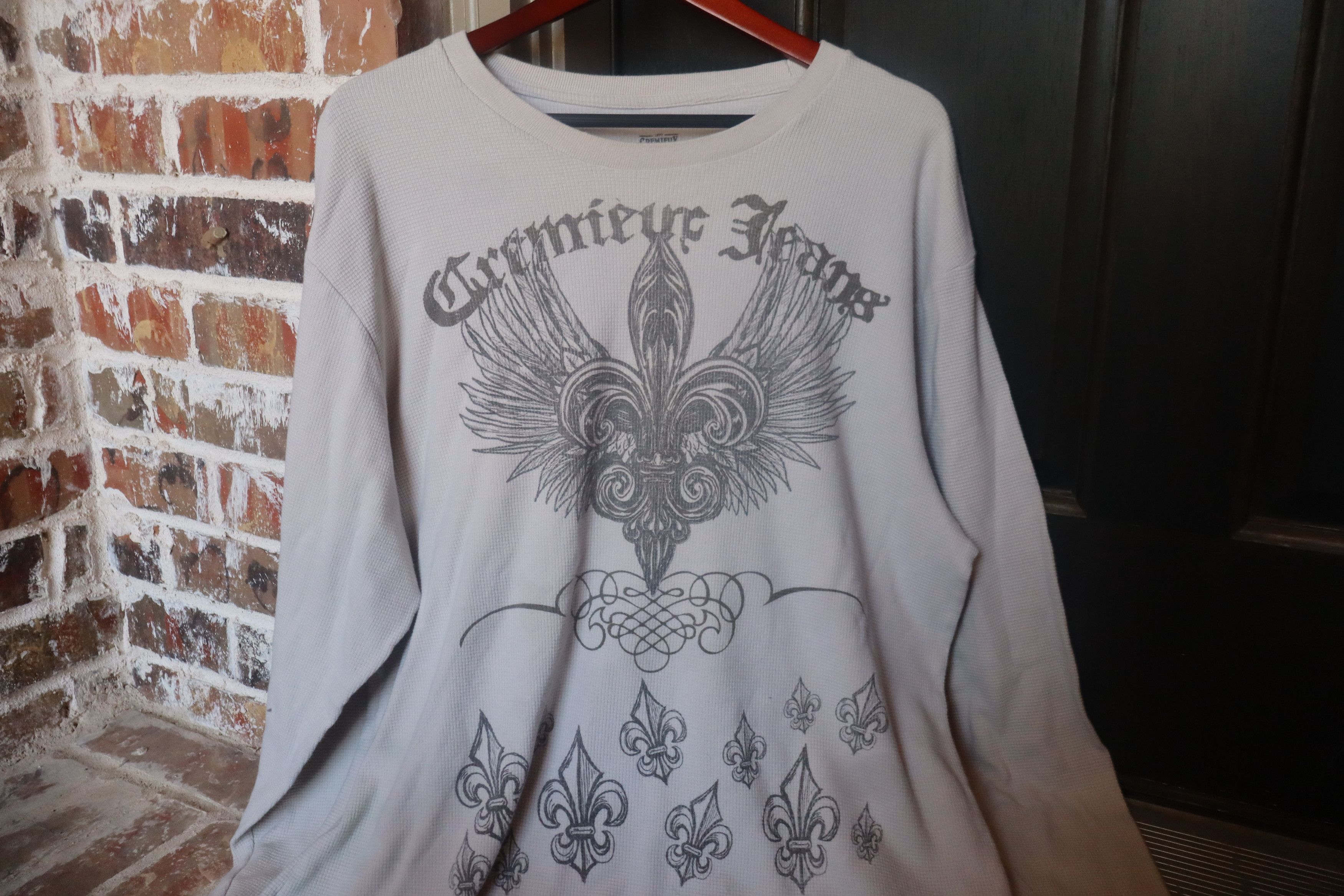 Cremieux Cream Long Sleeved T shirt Size US XXL / EU 58 / 5 - 1 Thumbnail