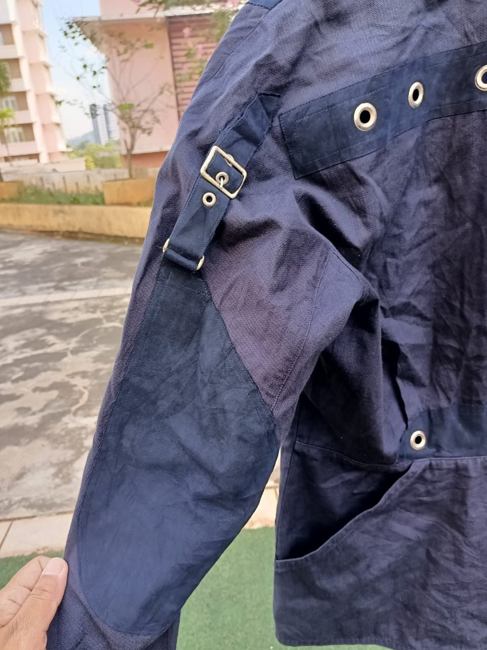 Japanese Brand Vintage 80s Kansai Yamamoto smile pocket jackets Size US M / EU 48-50 / 2 - 9 Thumbnail