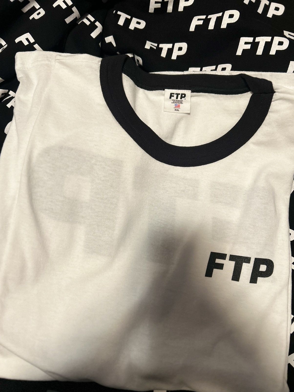 Fuck The Population FTP logo ringer tee Size US XXL / EU 58 / 5 - 1 Thumbnail