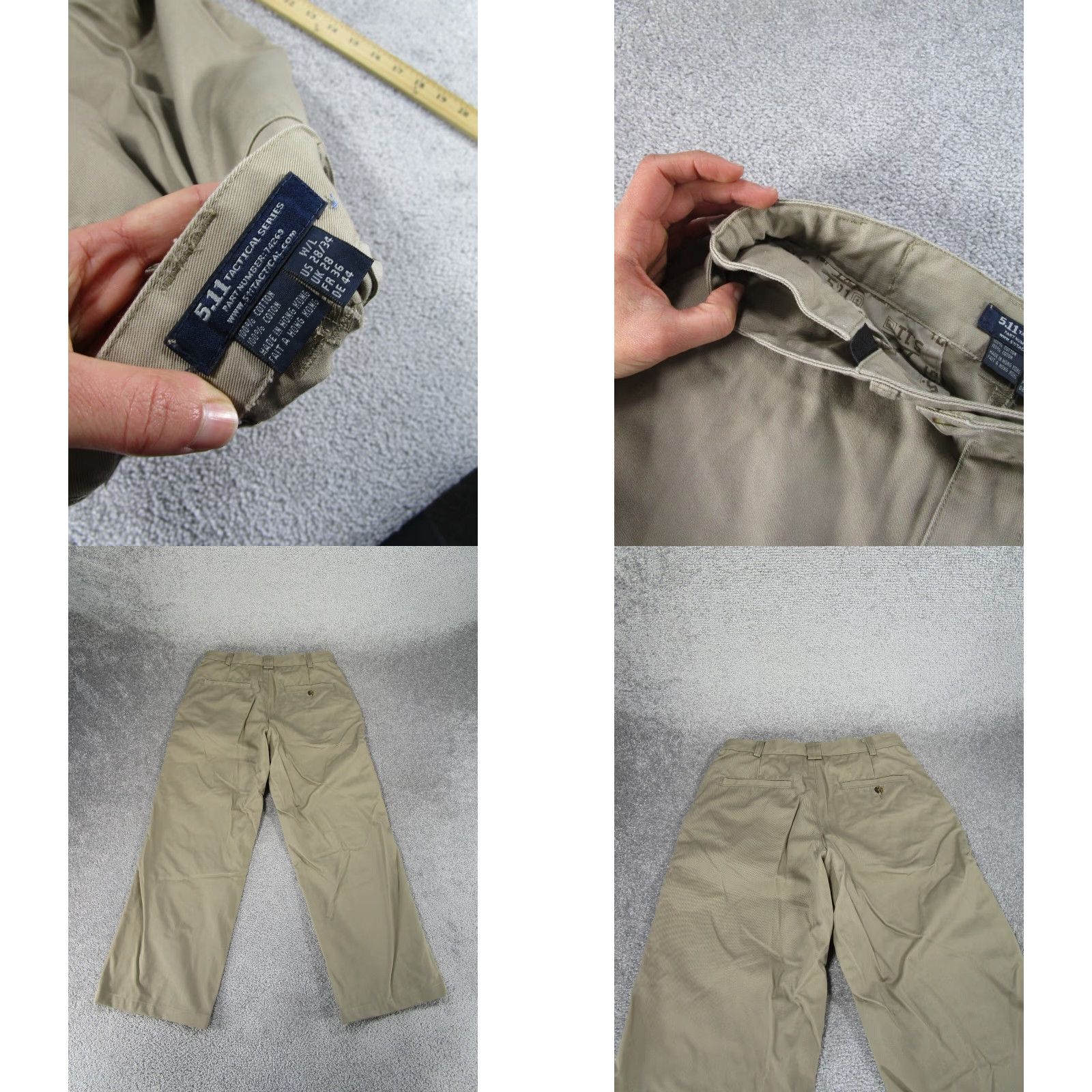 Vintage VINTAGE 5.11 Tactical Pants Womens 28 Khaki Straight Leg Trousers (no N/A) Size 28" / US 6 / IT 42 - 8 Thumbnail