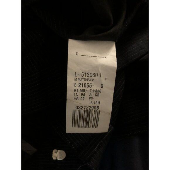 Calvin Klein calvin klein men's navy 100%wool 2pc suit 44R pants: 38/30 Size 44R - 12 Thumbnail