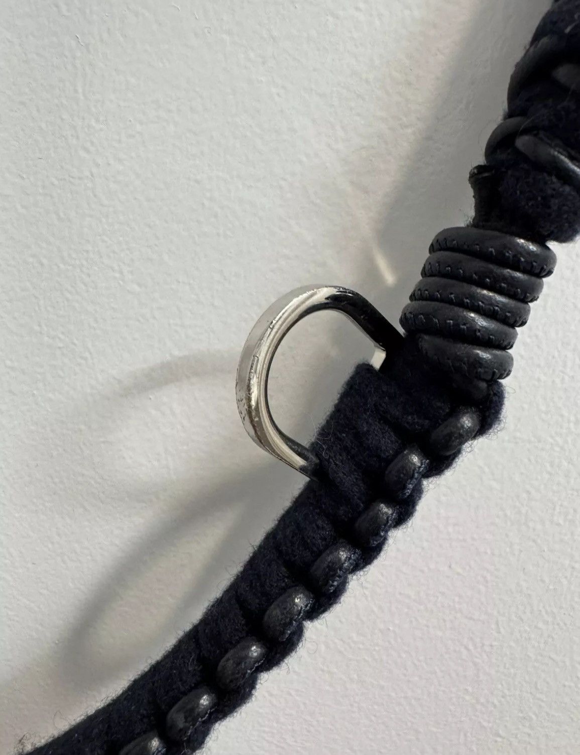 Loro Piana Loro Piana Dog Leash Deep Navy Blue Cashmere and Leather Size ONE SIZE - 4 Thumbnail