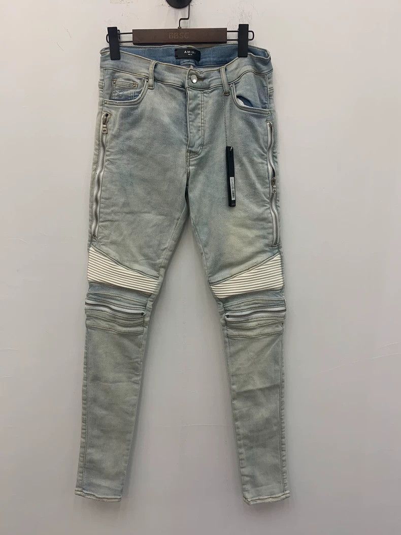 Amiri light blue denim jean