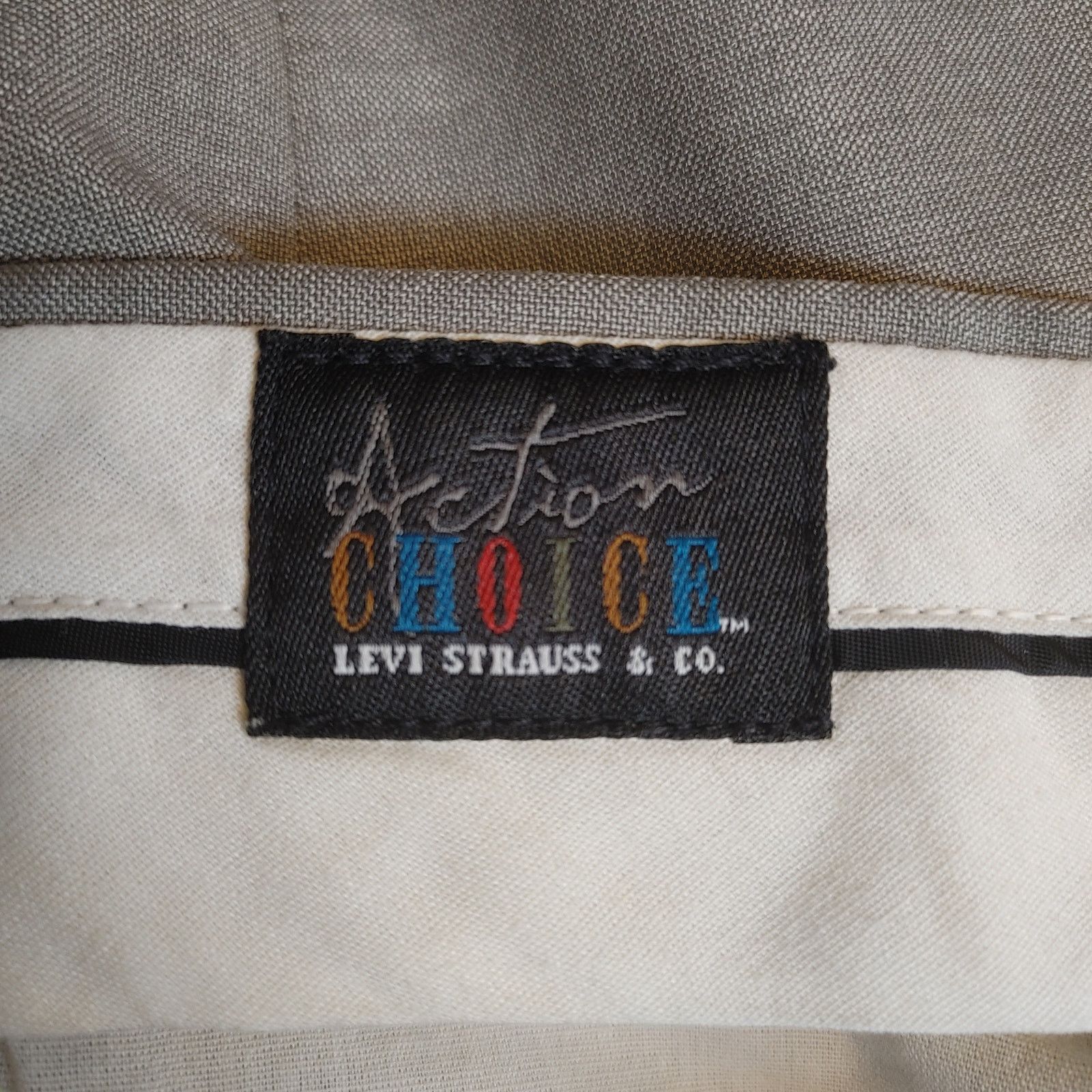 Levi's Action Choice x Levi Strauss Womens W34 Beige Pleated Pants Size 34" / US 12 / IT 48 - 3 Thumbnail