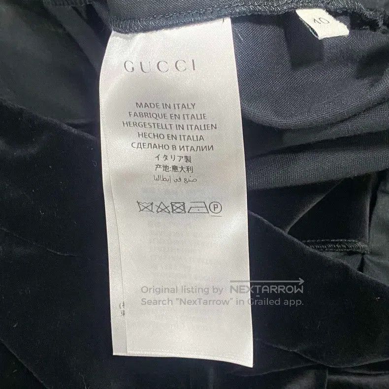 Gucci Gucci Black velvet trousers Size 26" / US 2 / IT 38 - 5 Thumbnail