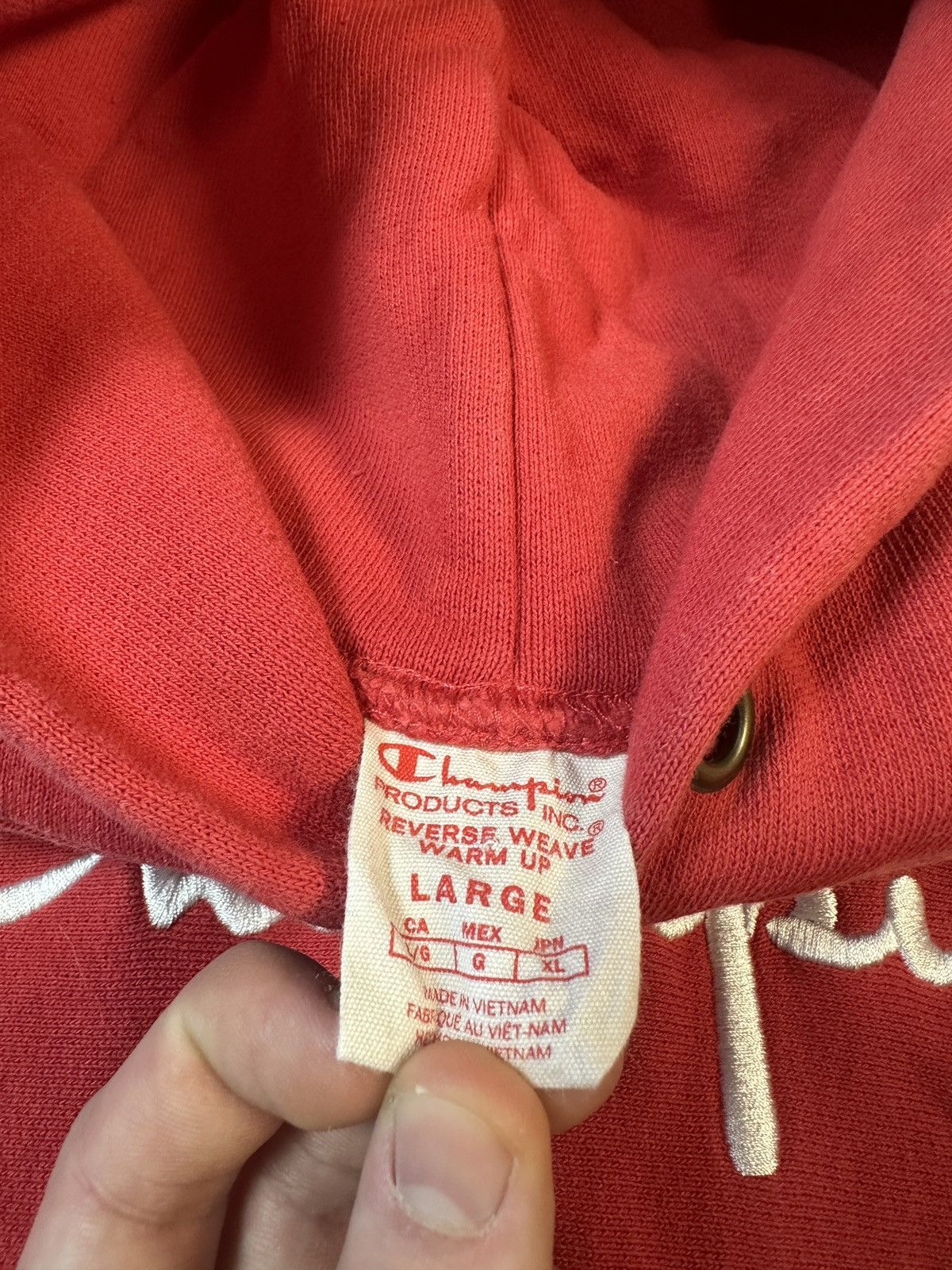 Champion × Vintage Champion Big Logo Hoodie Streetwear Rare Casual L USA Style Size US L / EU 52-54 / 3 - 4 Thumbnail