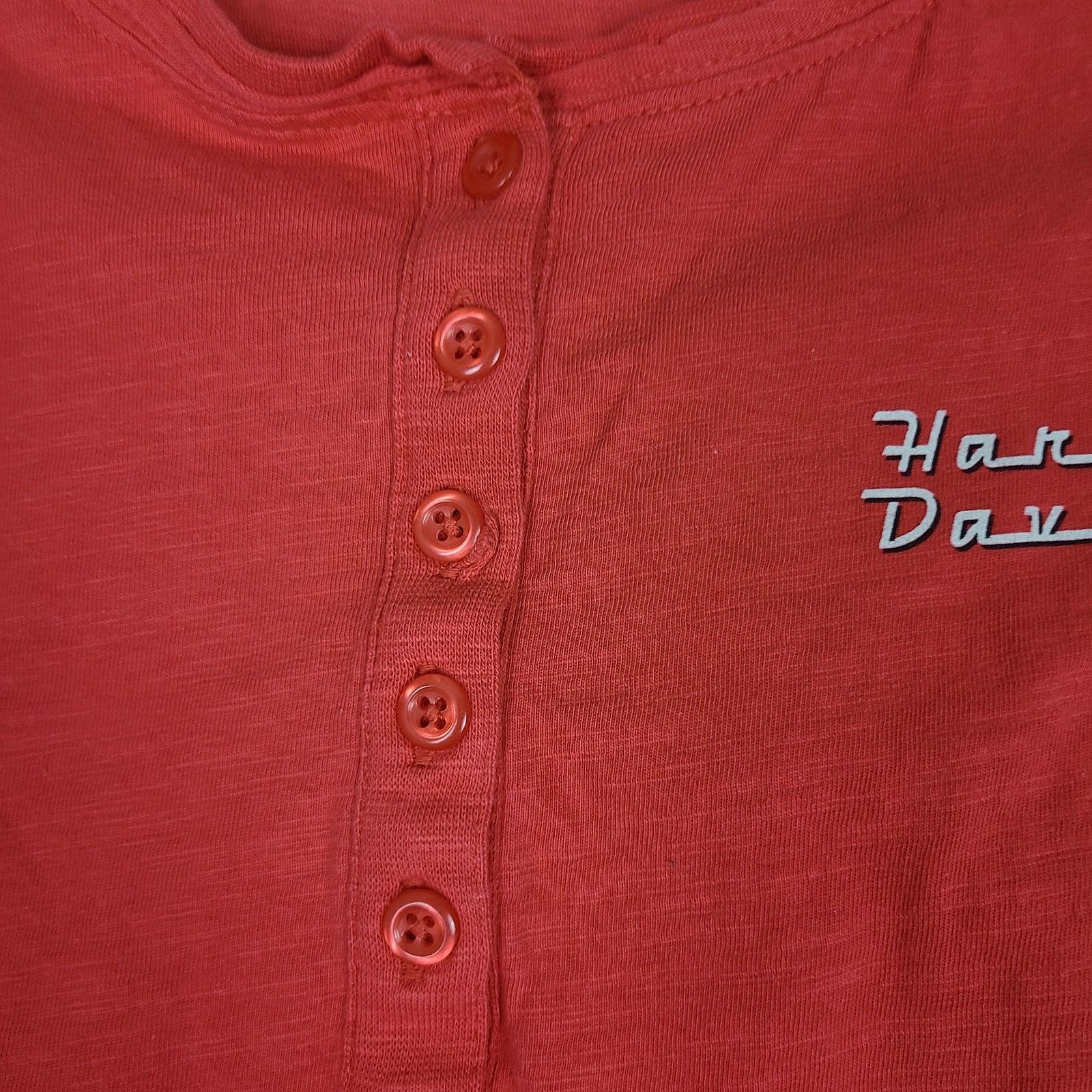 Harley Davidson Harley Davidson Women's Size Medium Long Sleeve Shirt Red De Size M / US 6-8 / IT 42-44 - 2 Thumbnail