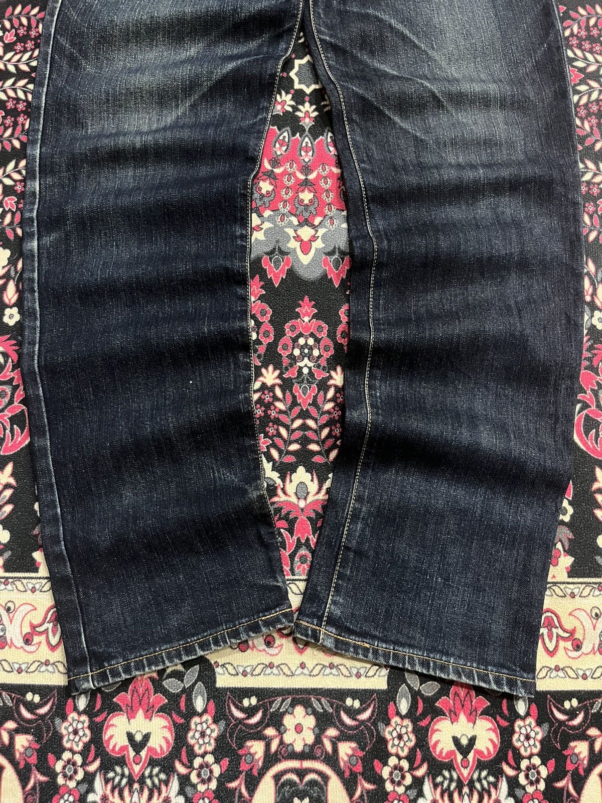 Wrangler Vintage Wrangler Dark Blue Washed Straight Leg Jeans Size US 33 - 10 Thumbnail