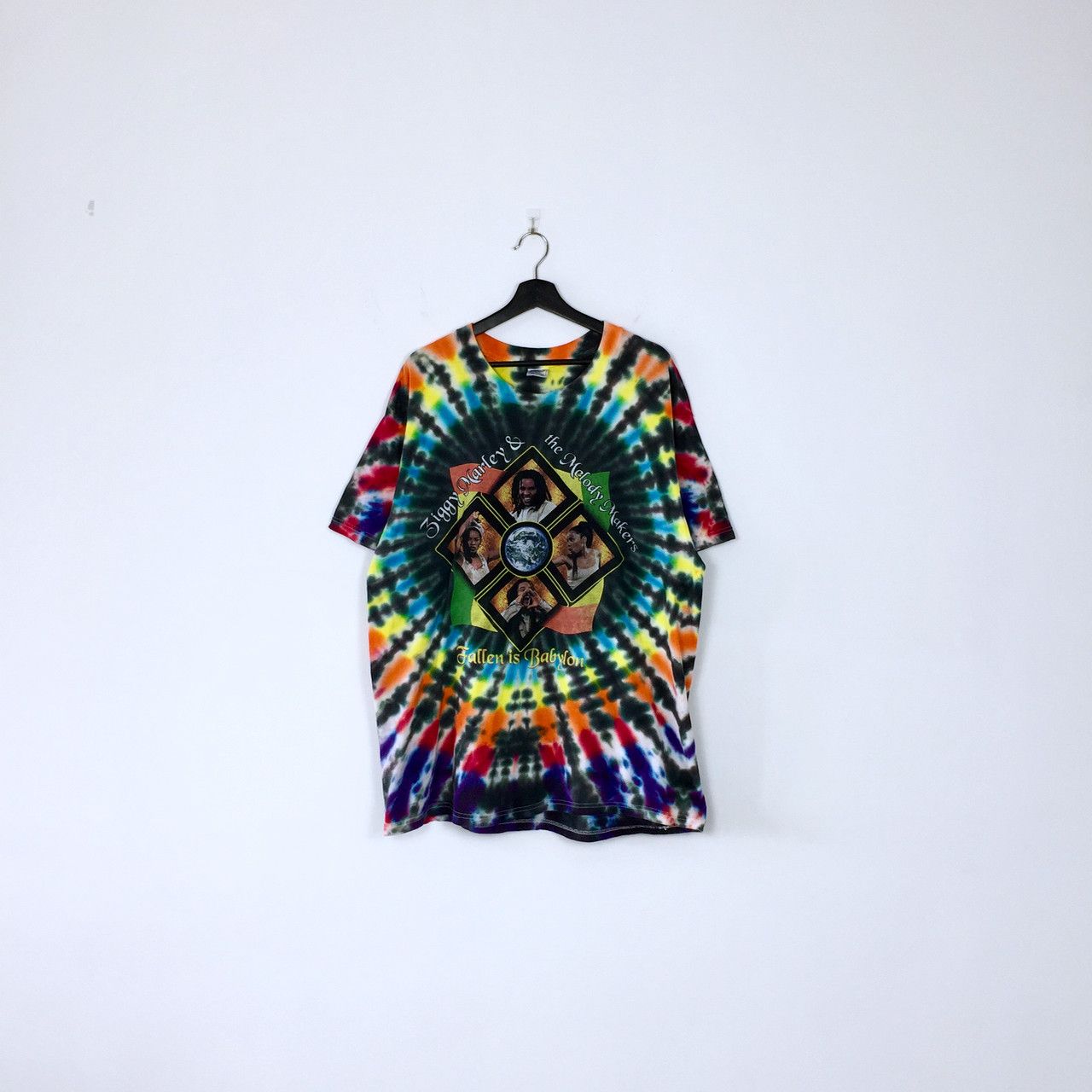 Vintage 1997 ZIGGY MARLEY & THE MELODY MAKERS FALLEN IS BABYLON TEE Size US XL / EU 56 / 4 - 1 Thumbnail