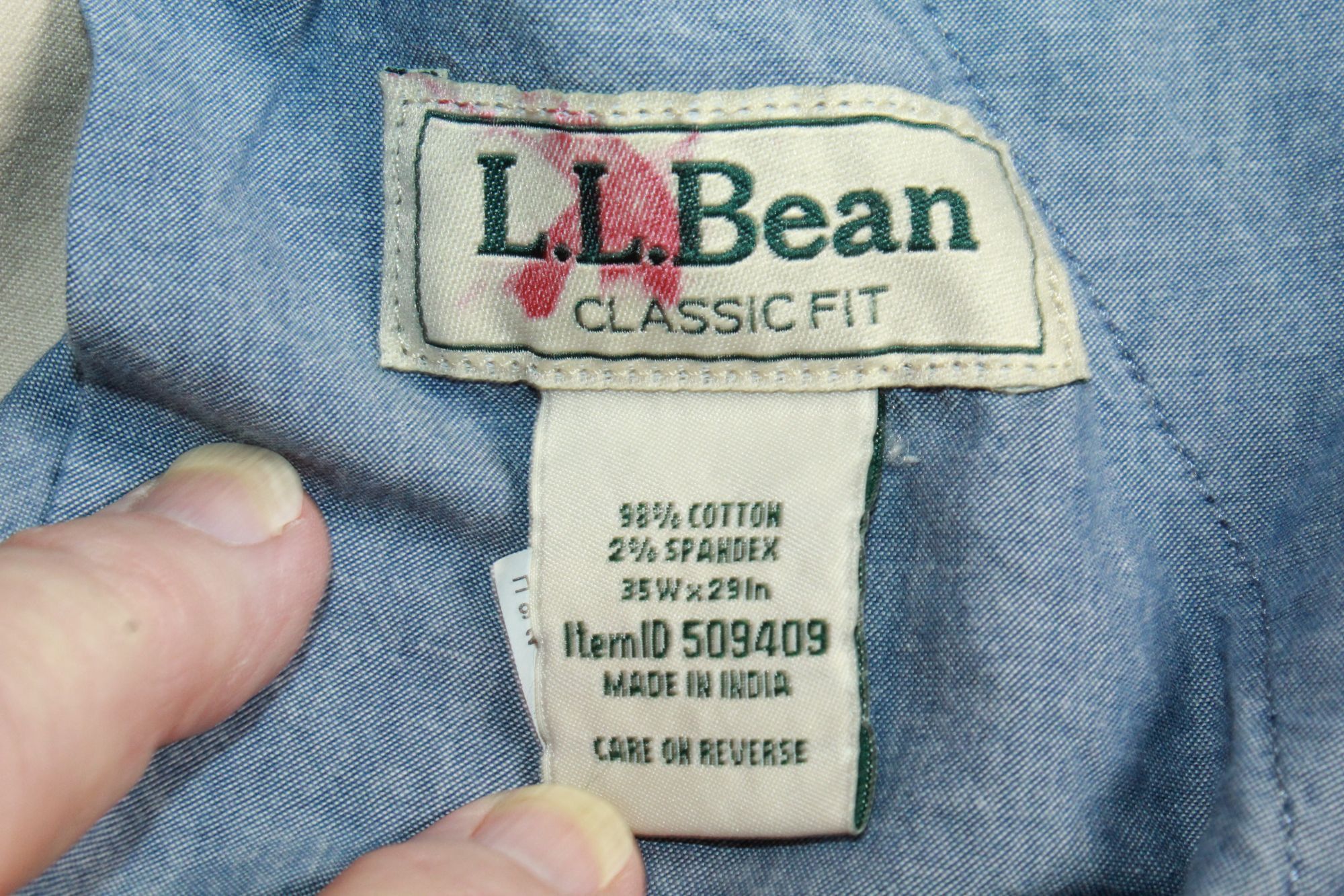 L.L. Bean LL Bean Lakewashed Stretch Chino 35x29 Retro Naturecore Size US 35 - 6 Thumbnail