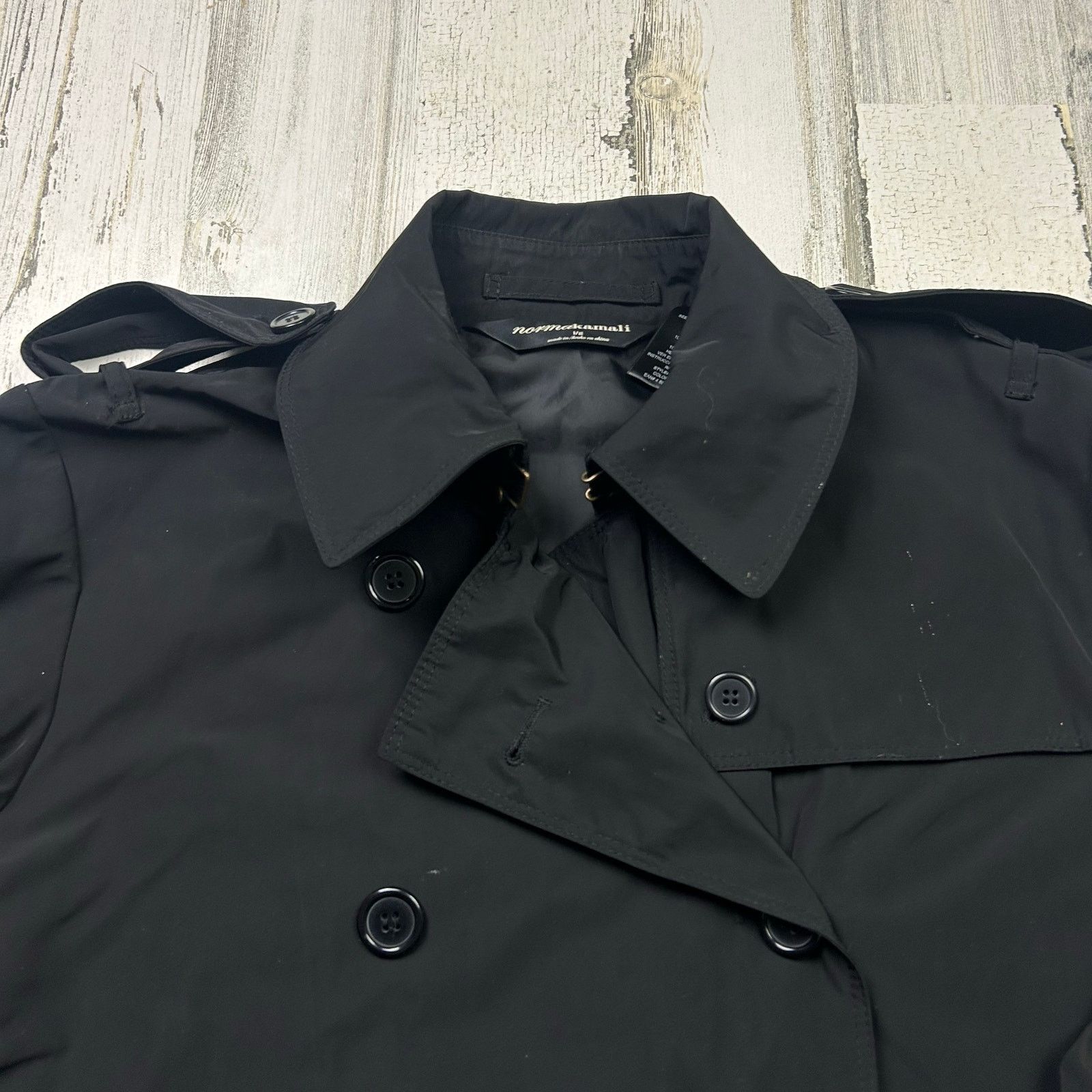 Norma Kamali Norma Kamali Black Long Trench Coat Size L / US 10 / IT 46 - 3 Thumbnail
