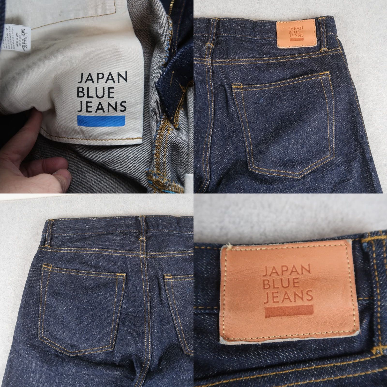 Japan Blue Japan Blue Jeans Mens 32x31.5 Straight Cotton Raw Denim Made in Japan Size US 32 / EU 48 - 9 Thumbnail
