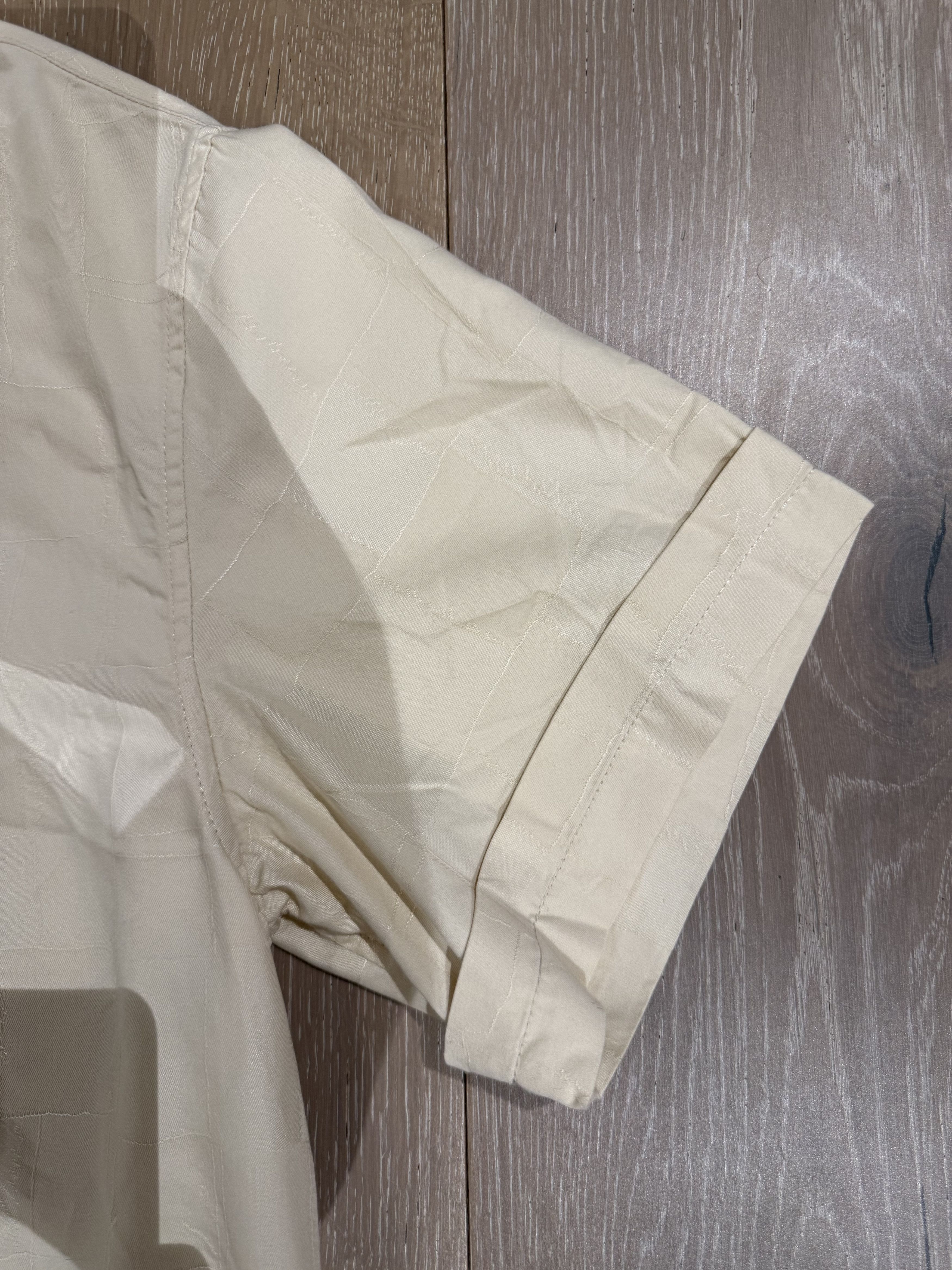 A Kind Of Guise 💚 SS24 A Kind Of Guise Elio Shirt Cubed Ivory Medium NEW Size US M / EU 48-50 / 2 - 12 Thumbnail