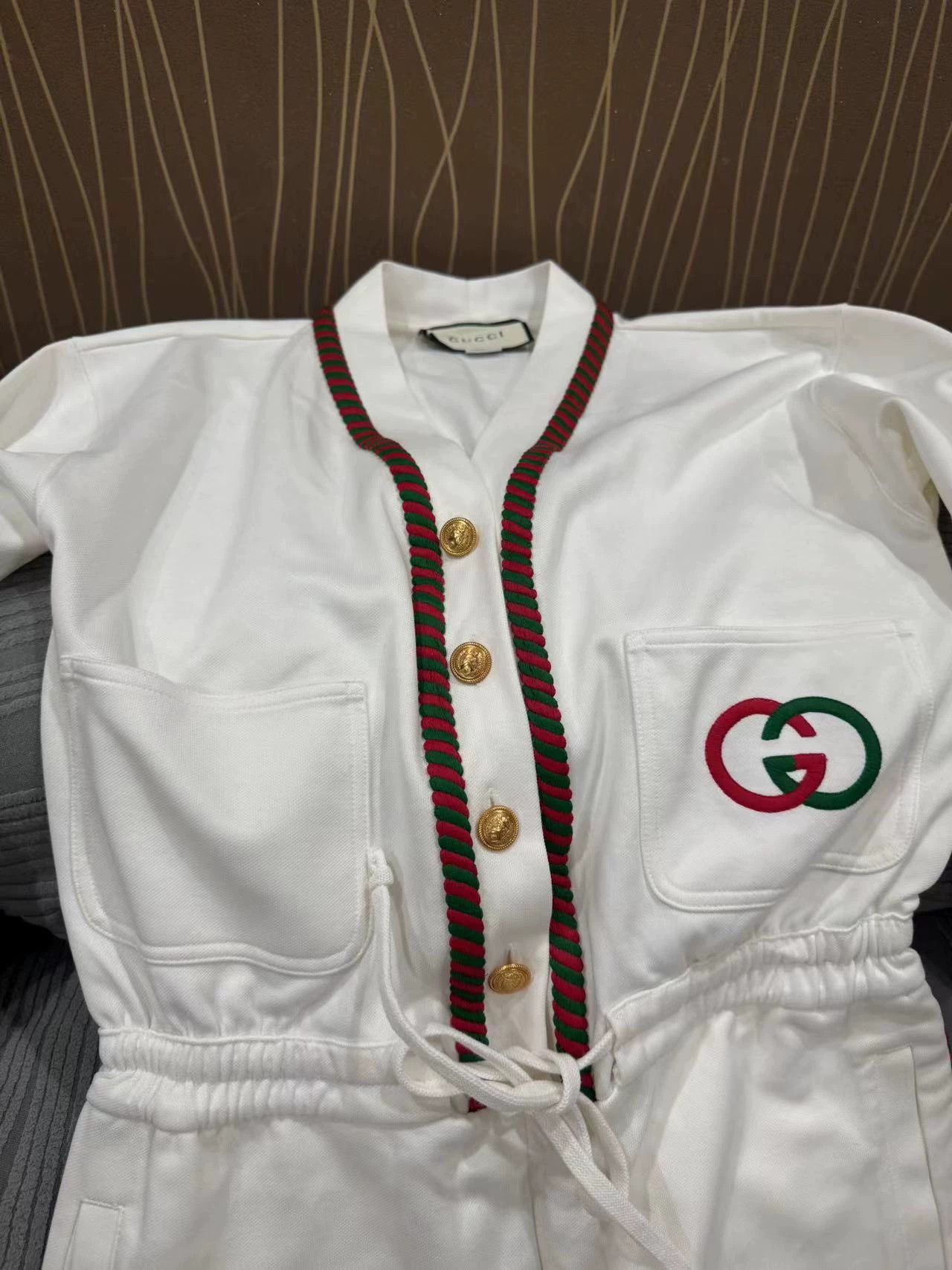 Gucci Gucci 99 New Long Pants Jumpsuit Size 26" / US 2 / IT 38 - 2 Thumbnail