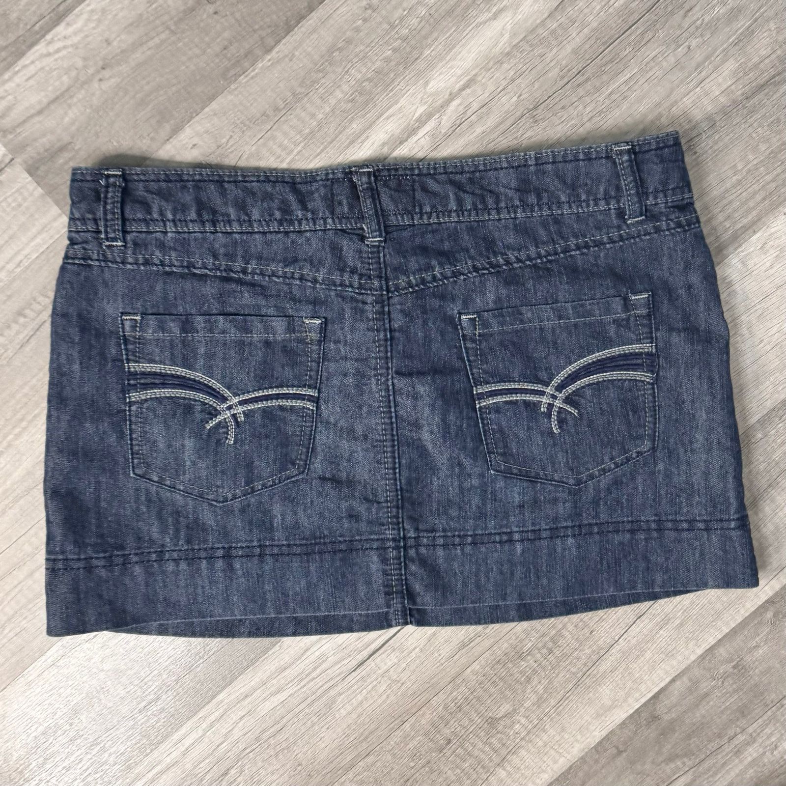 Vintage 00s Micro Mini Denim Jean Skirt So Size 9 Size 30" / US 8 / IT 44 - 3 Thumbnail