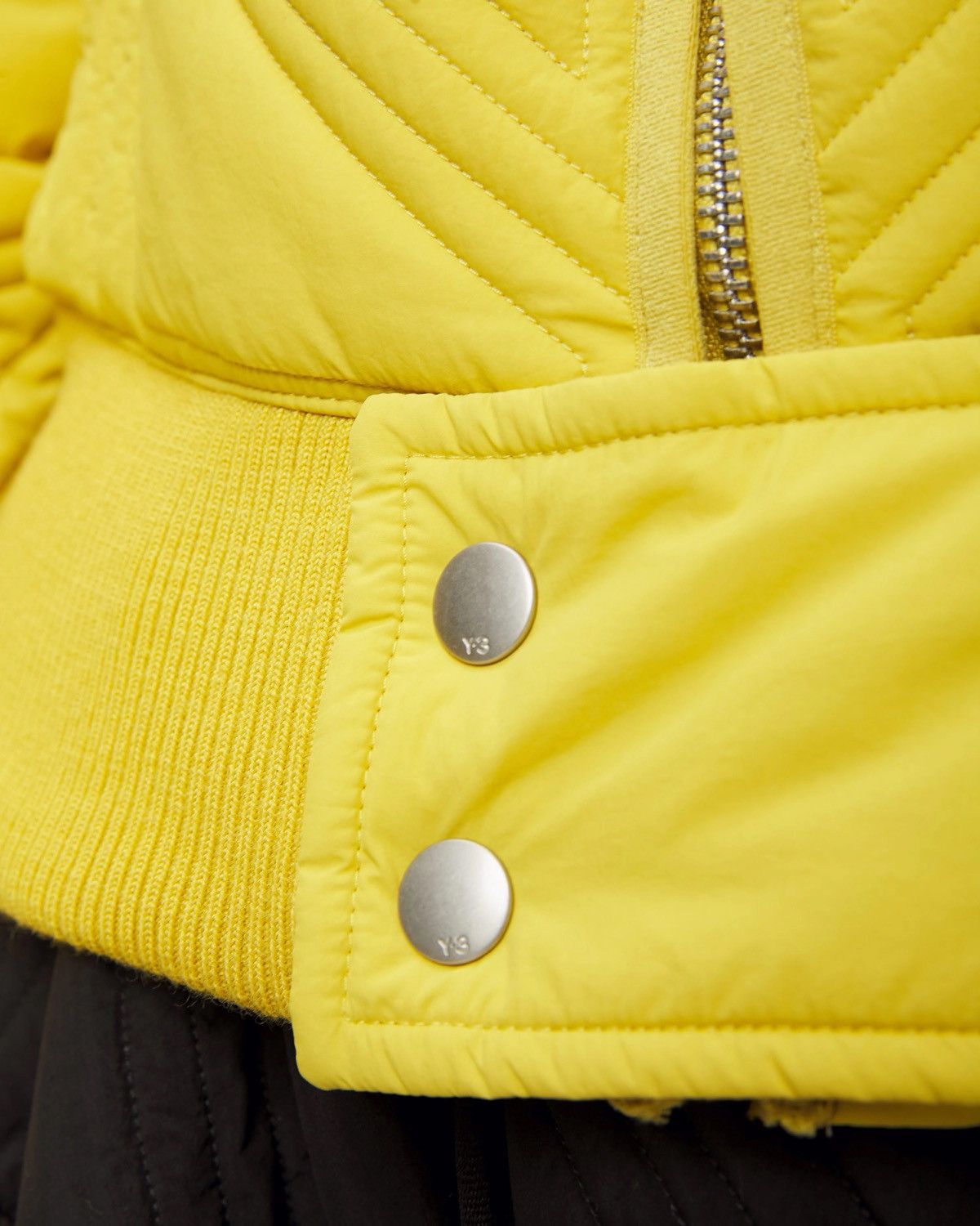 Y-3 Y3 by Yohji Yamamoto yellow cropped quilted jacket Size M / US 6-8 / IT 42-44 - 6 Thumbnail