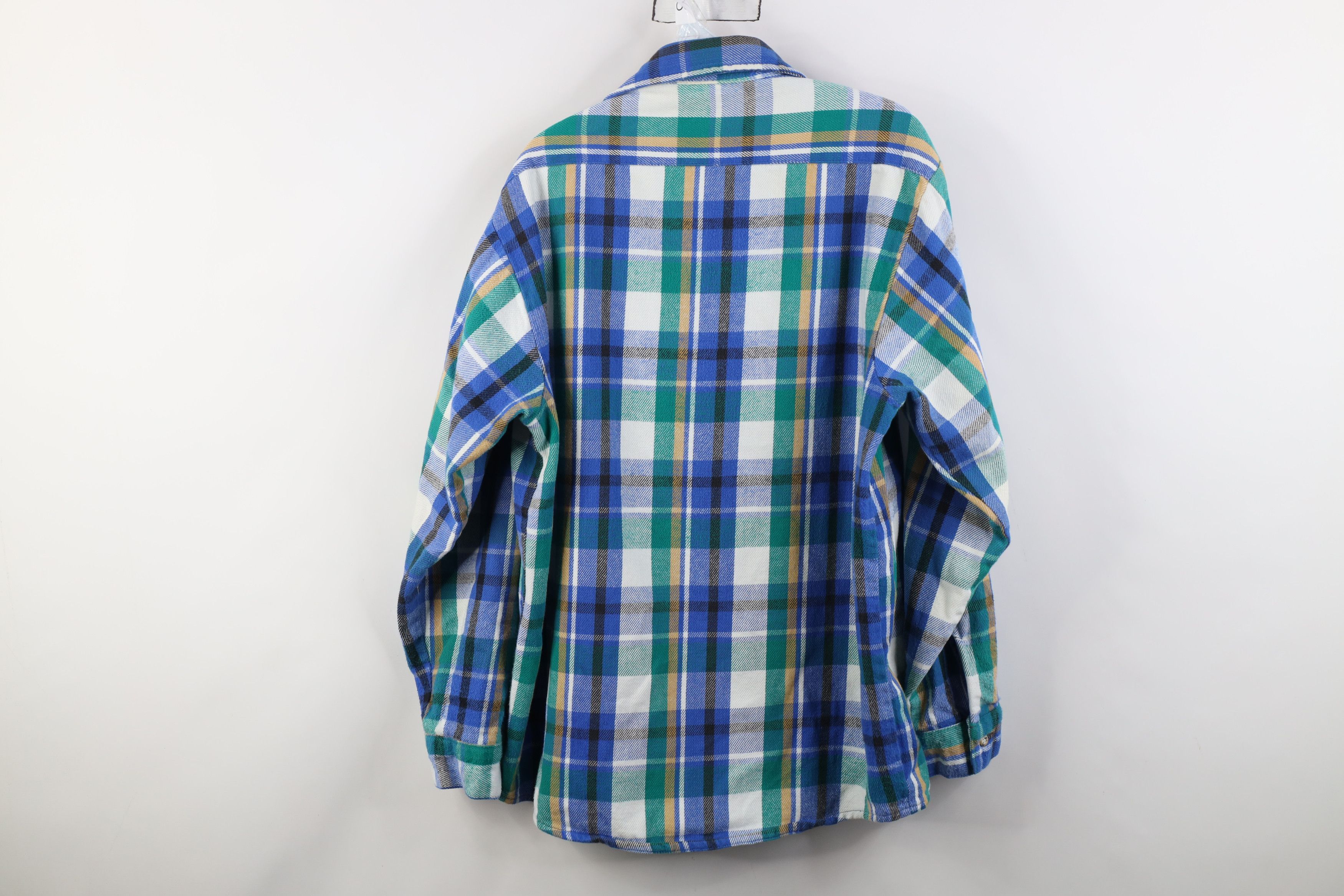 FiveBrother Vintage 90s Five Brother Heavy Flannel Button Shirt USA Size US L / EU 52-54 / 3 - 10 Thumbnail
