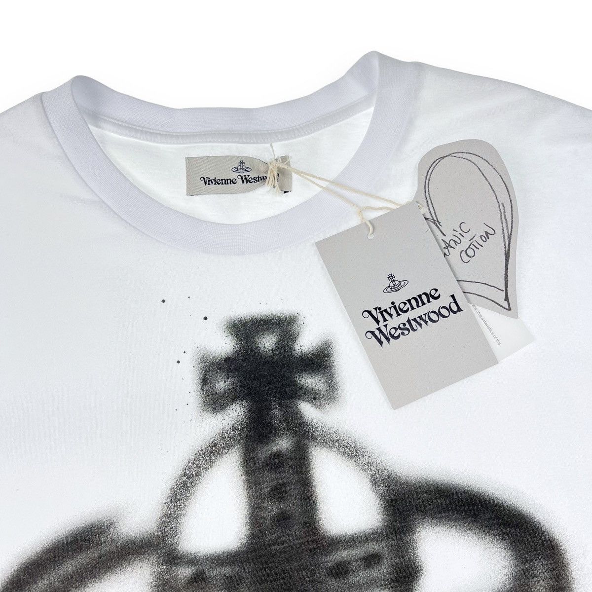 Vivienne Westwood Vivienne Westwood Spray Orb White T Shirt Size US XXS / EU 40 - 3 Thumbnail