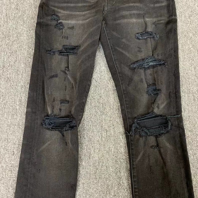 Amiri Amiri double knee destroyed jeans Size US 30 / EU 46 - 5 Thumbnail