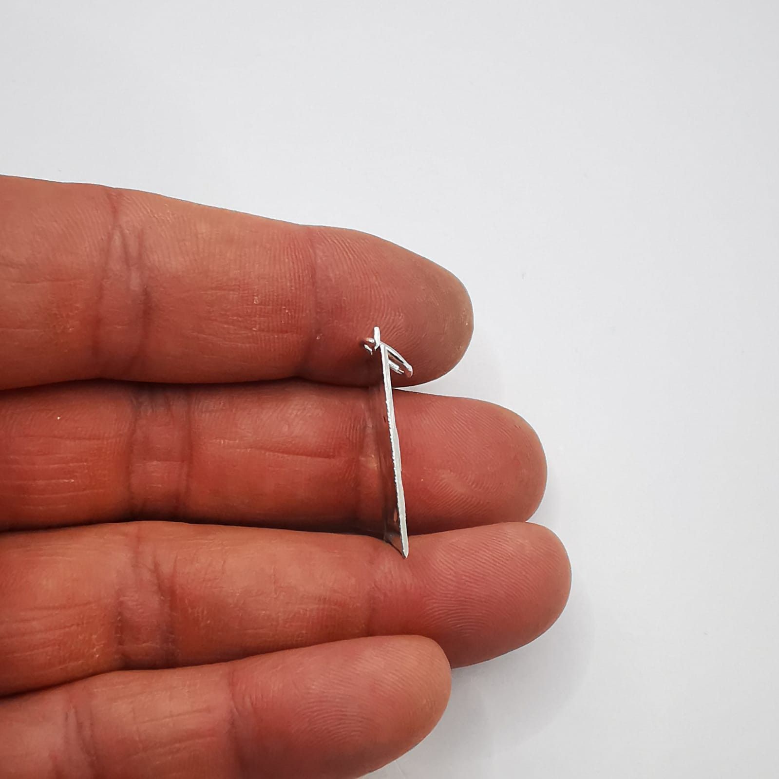 Sterling Silver Vintage pendant "Holy Trinity" 925 silver,handmade, 3,47g Size ONE SIZE - 4 Thumbnail