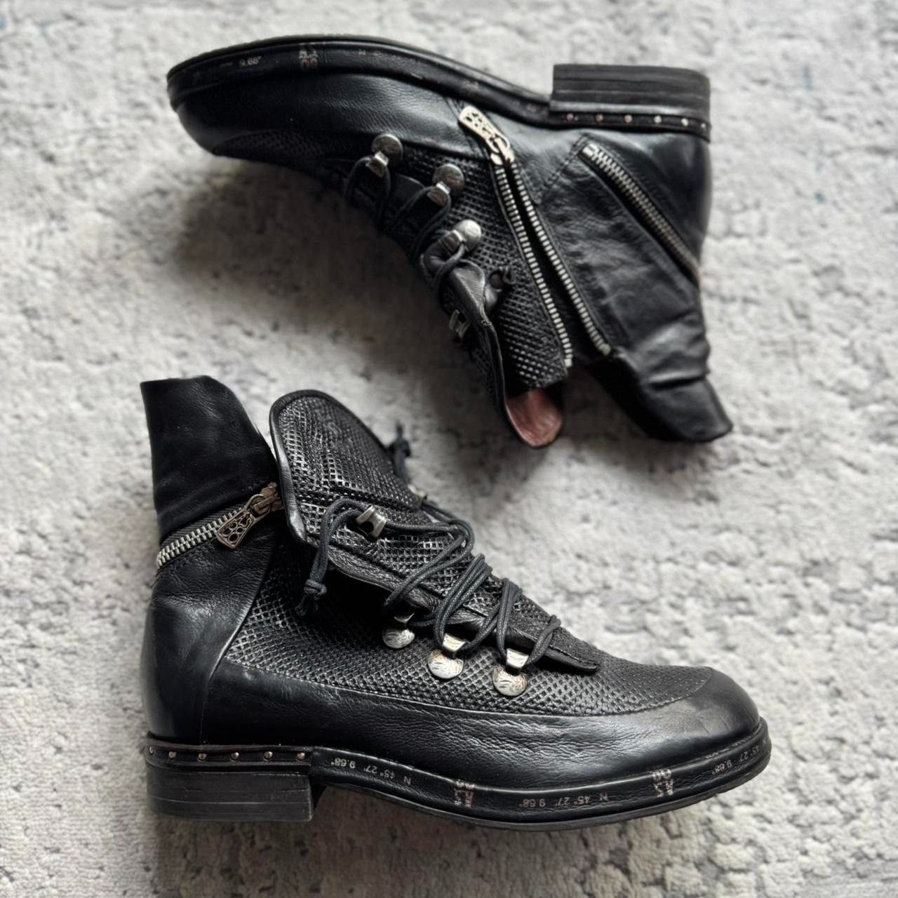 A.S.98 Avantgarde Punk y2k Leather Boots Size 38