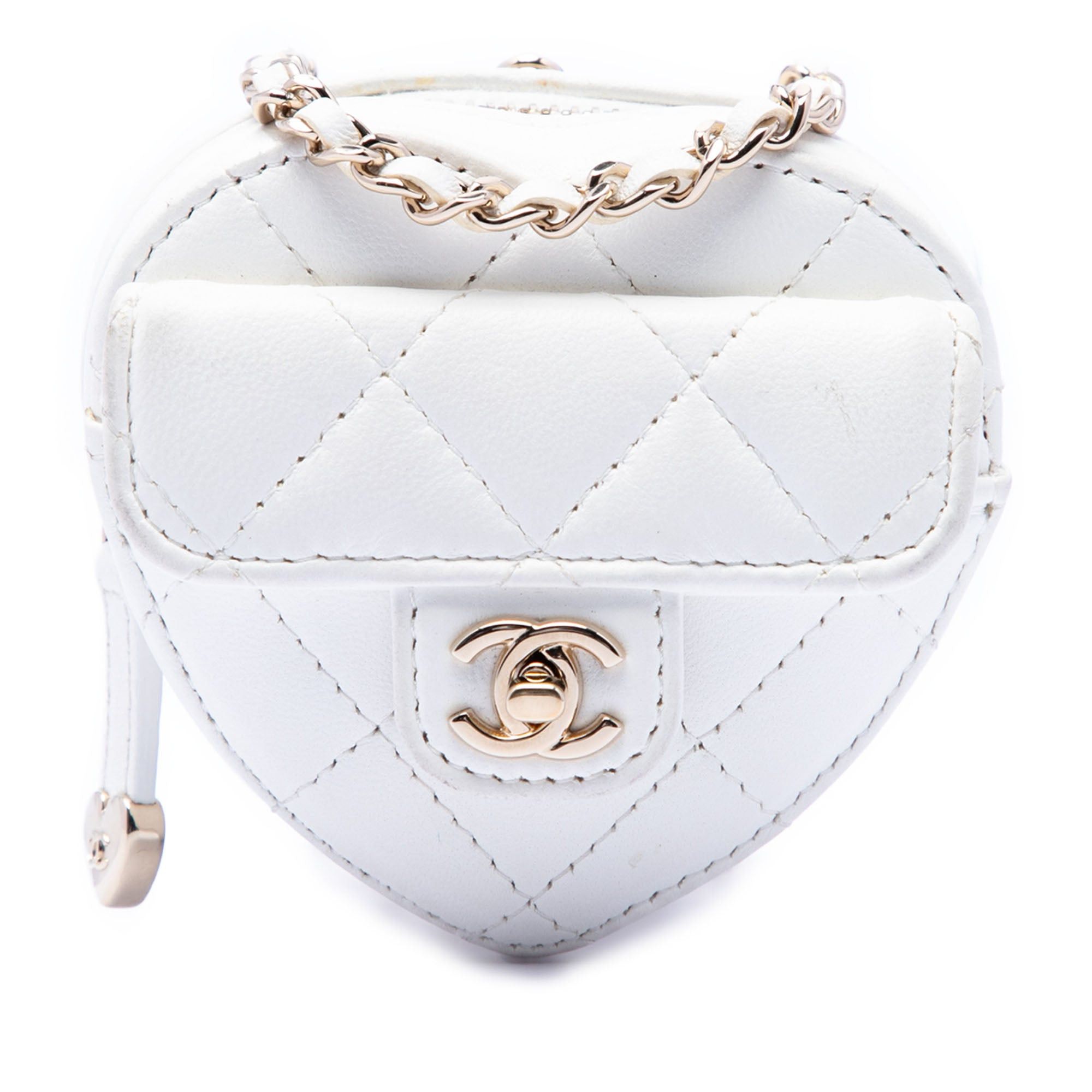 Chanel Mini Quilted Lambskin CC in Love Heart Necklace Bag Size ONE SIZE - 1 Thumbnail