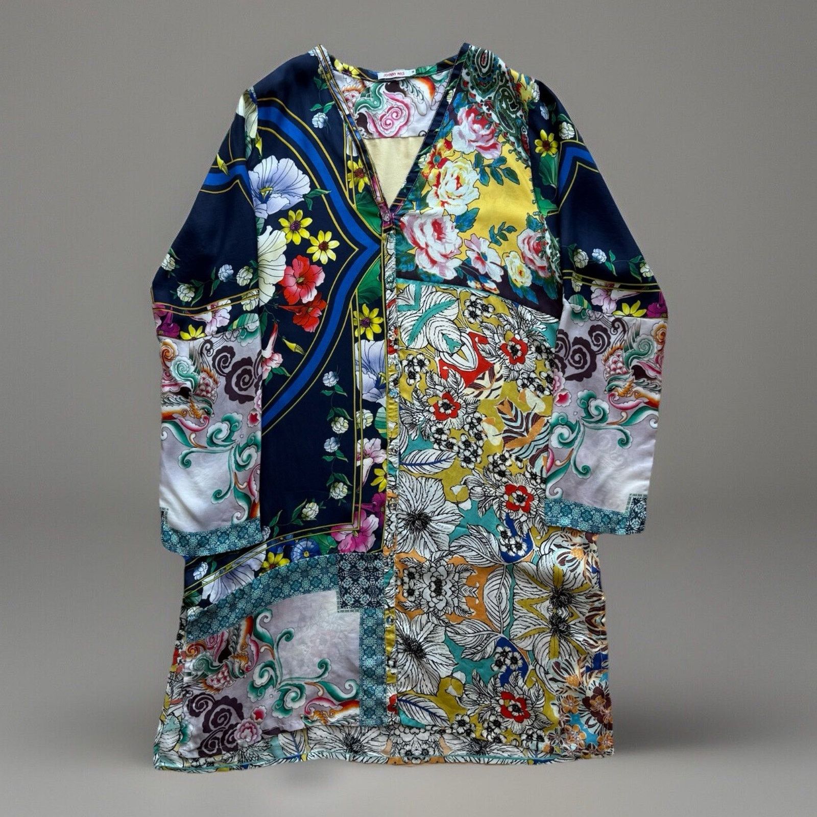 Designer × Johnny Was Johnny Was Silk Cardigan Women's Medium Multicolor Art Size M / US 6-8 / IT 42-44 - 1 Thumbnail