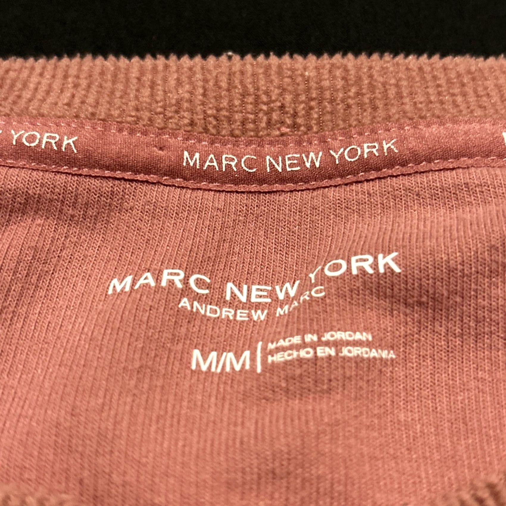 Vintage Marc New York Womens M Mauve Sweater Pullover Crew Neck Ribbed Size M / US 6-8 / IT 42-44 - 2 Thumbnail