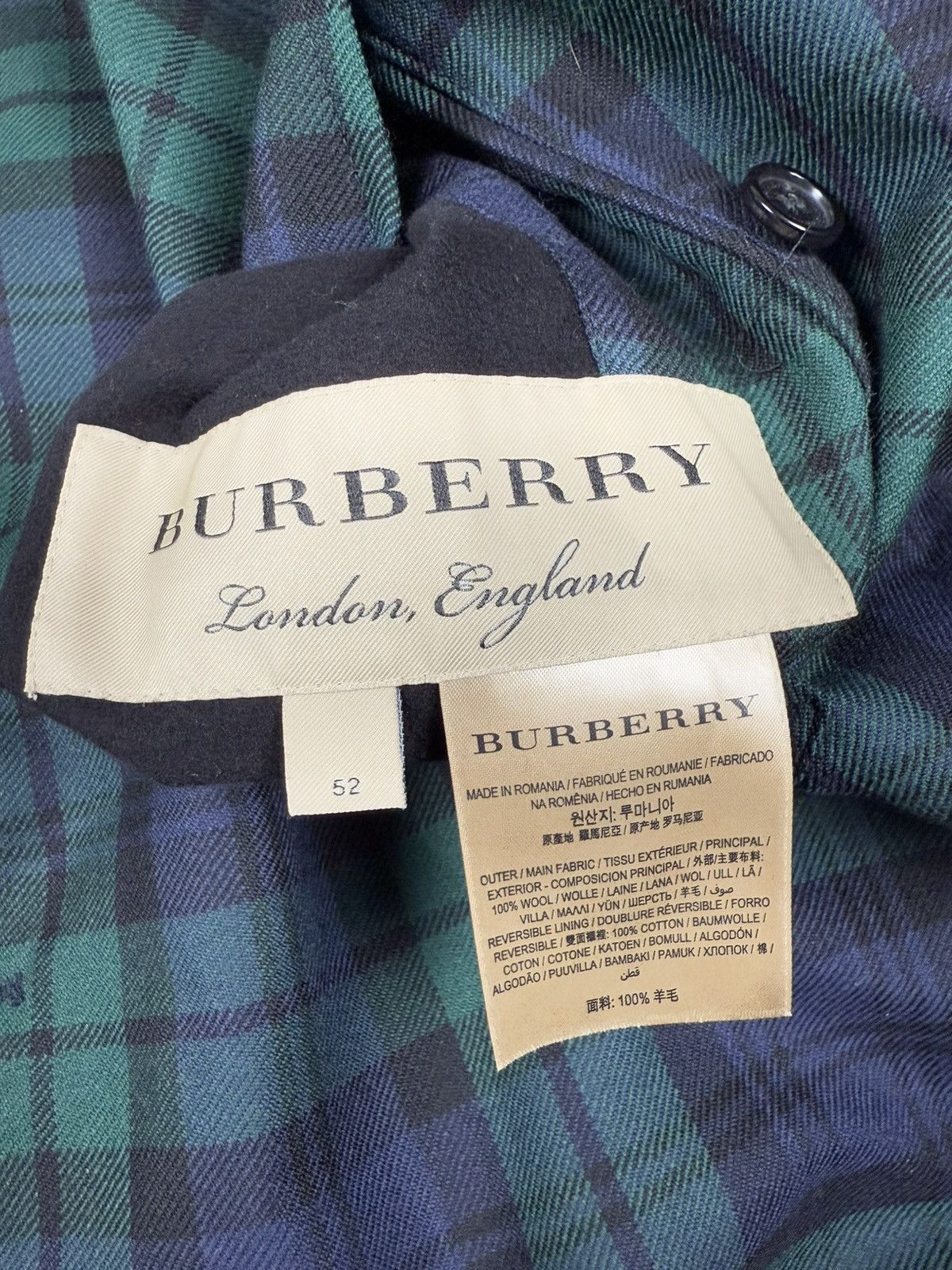 Burberry Reversible Plaid Trench Coat Size US L / EU 52-54 / 3 - 5 Thumbnail