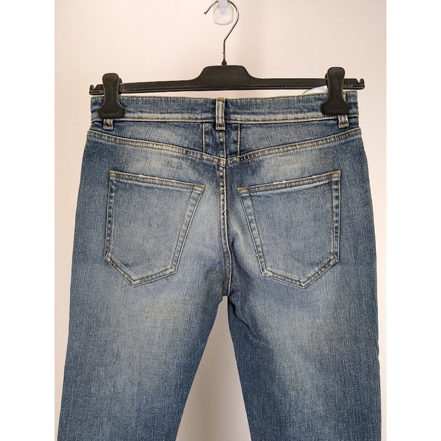 Saint Laurent Paris o1rshd1 Sample Jeans in Indigo Blue Size US 29 - 17 Thumbnail