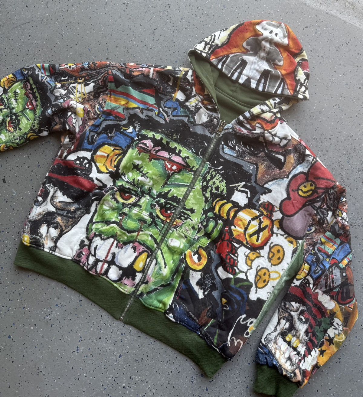 Plus One Clothing Vxmeee X Plus One Green Reversible Hoodie Size US L / EU 52-54 / 3 - 1 Thumbnail